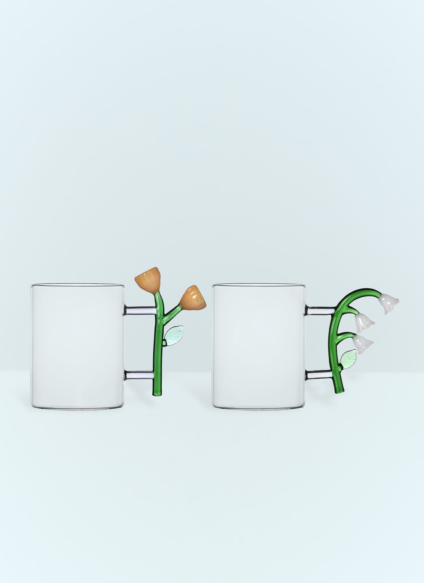  Ichendorf Milano Ichendorf Milano Set Of Six Botanica Mugs -  Tea & Coffee Clear One Size 