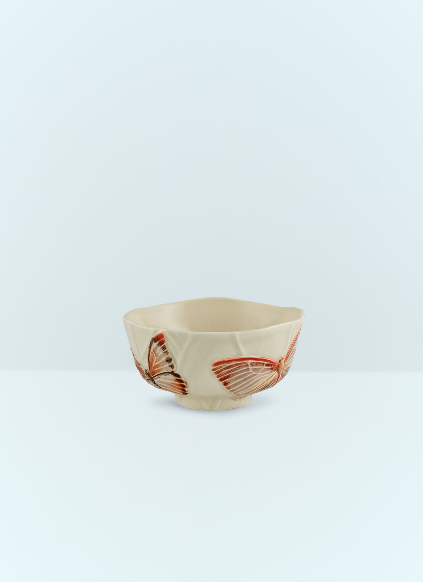 Bordallo Pinheiro Unisex Cream Set Of Two Cloudy Butterflies Bowls - Kitchen One Size