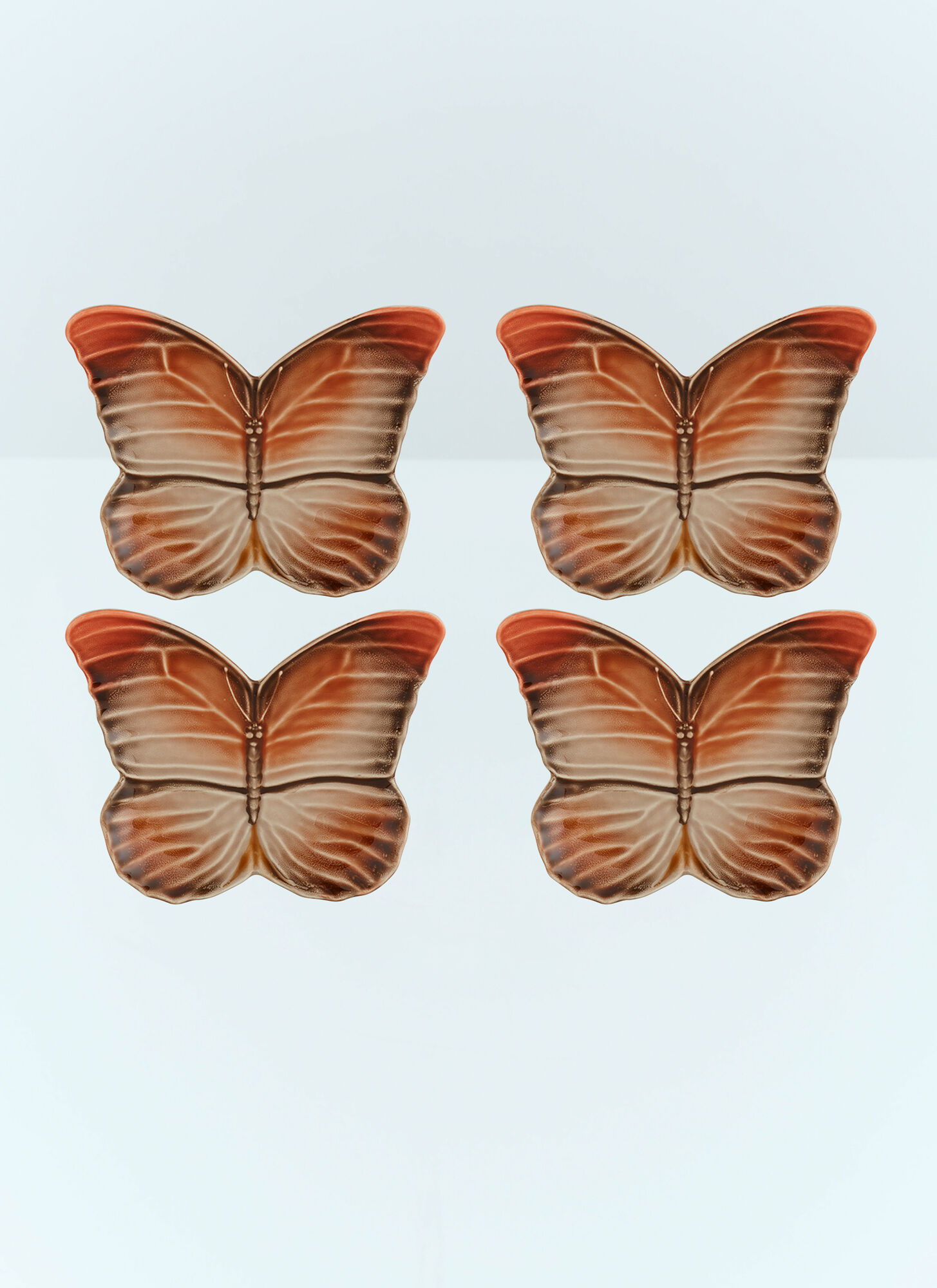 Bordallo Pinheiro Unisex Cream Set Of Four Cloudy Butterflies Bread And Butter Plate - Kitchen One Size