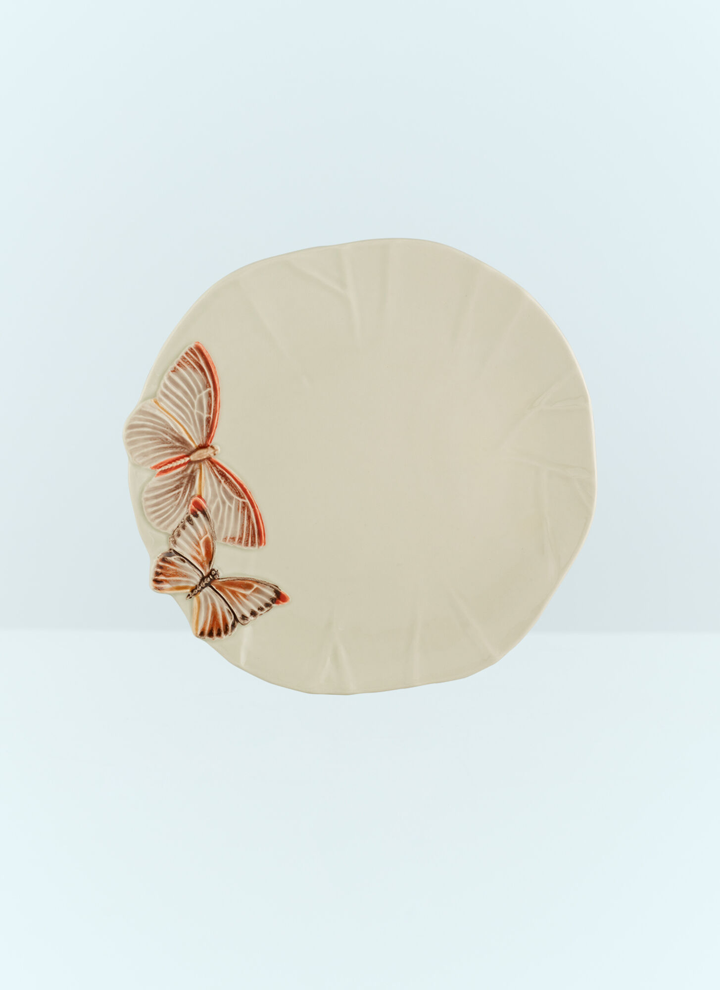  Bordallo Pinheiro Bordallo Pinheiro Set Of Four Cloudy Butterflies Dinner Plates -  Kitchen Cream One Size 