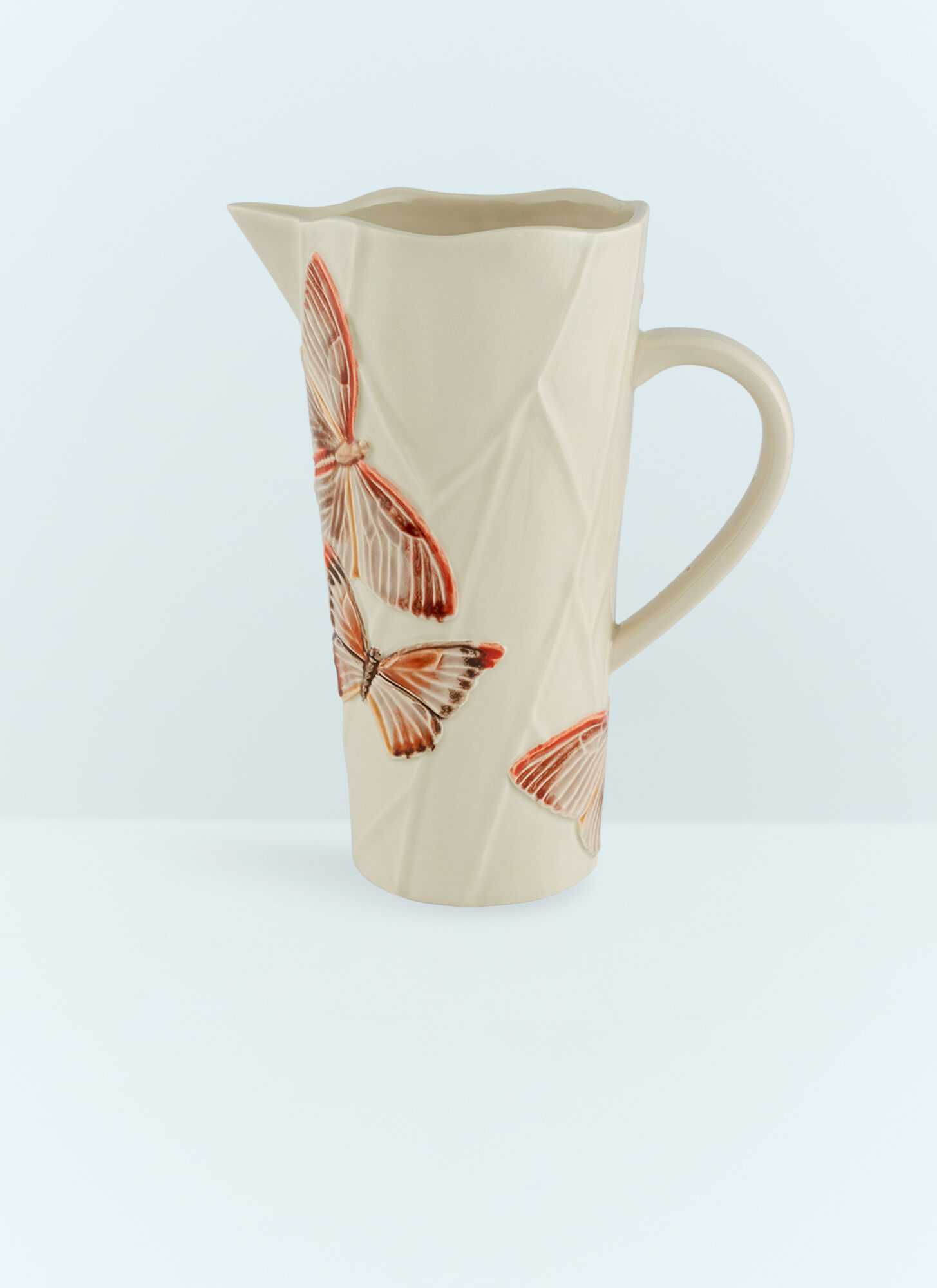 Bordallo Pinheiro Unisex Cream Cloudy Butterflies Pitcher - Kitchen One Size