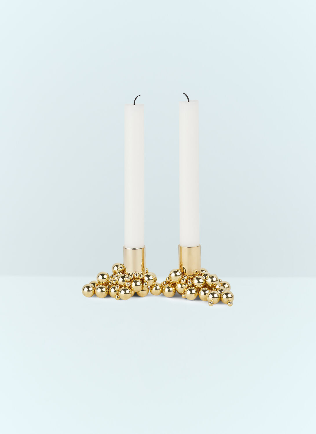 Gejst Set Of Two Molekyl Candlelight Candleholders In Gold