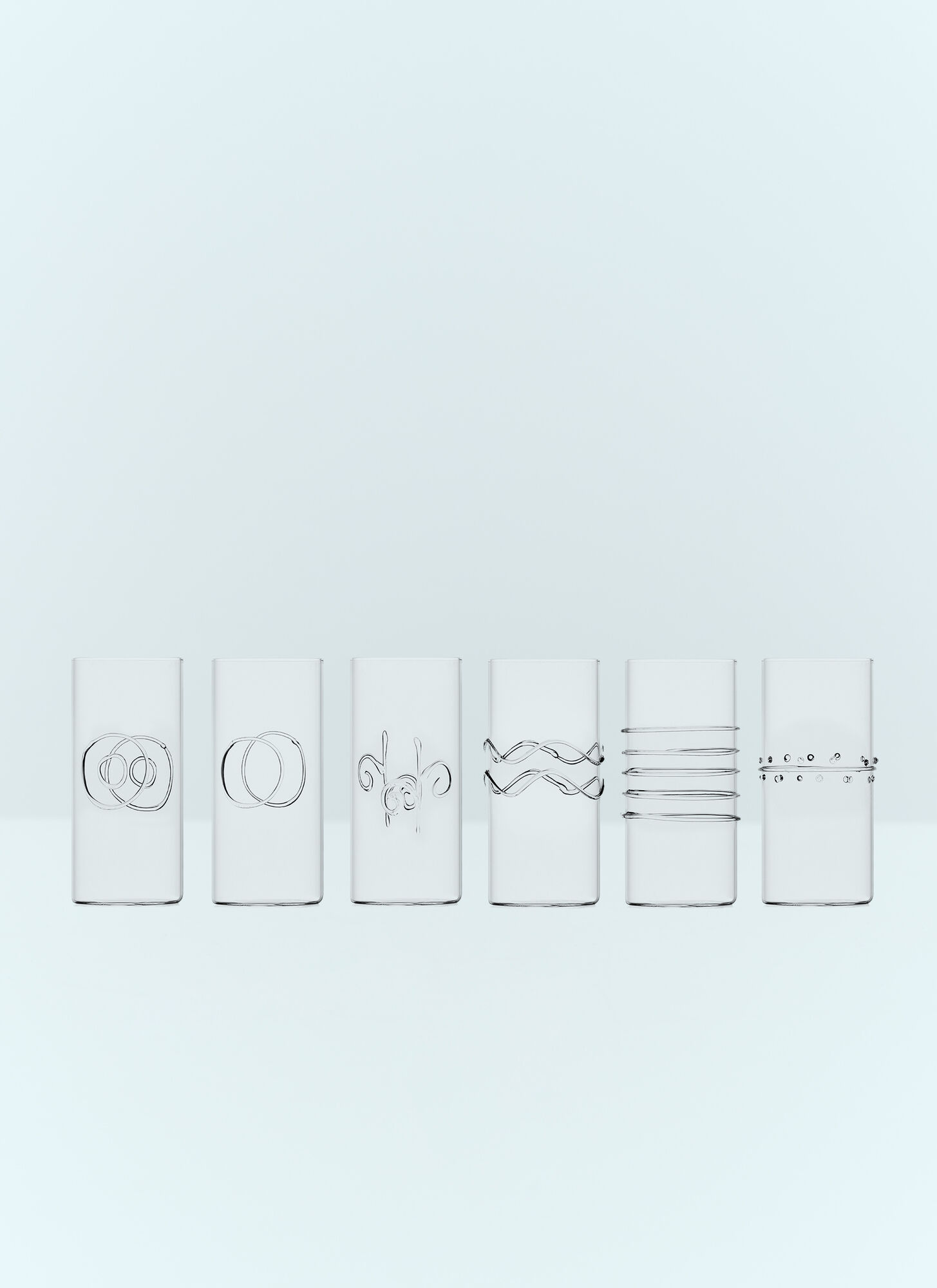 Ichendorf Milano Unisex Clear Set Of Six Decò Tall Glasses - Glassware One Size