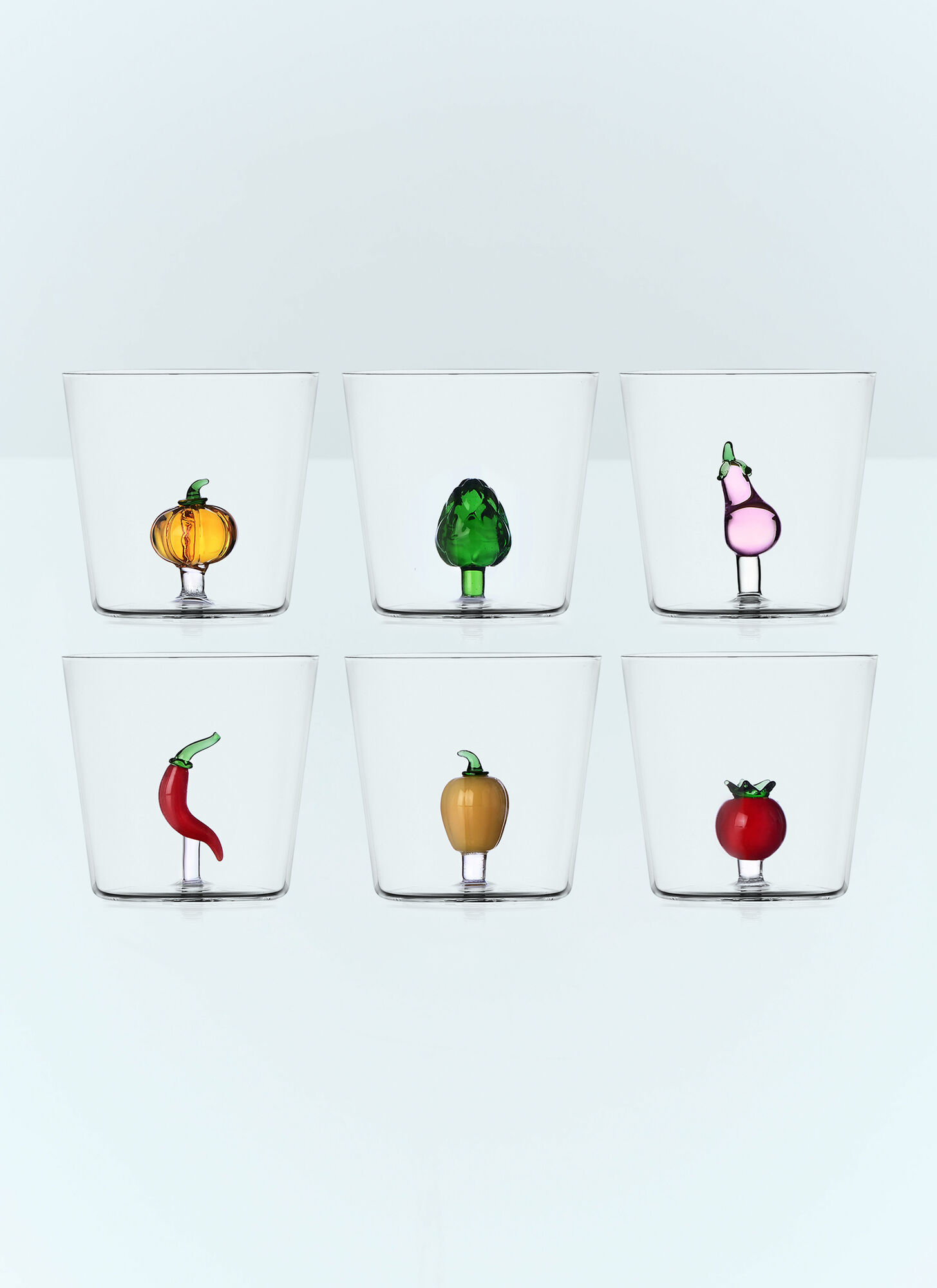 Ichendorf Milano Multicolour Set Of Six Vegetable Tumblers - Glassware One Size