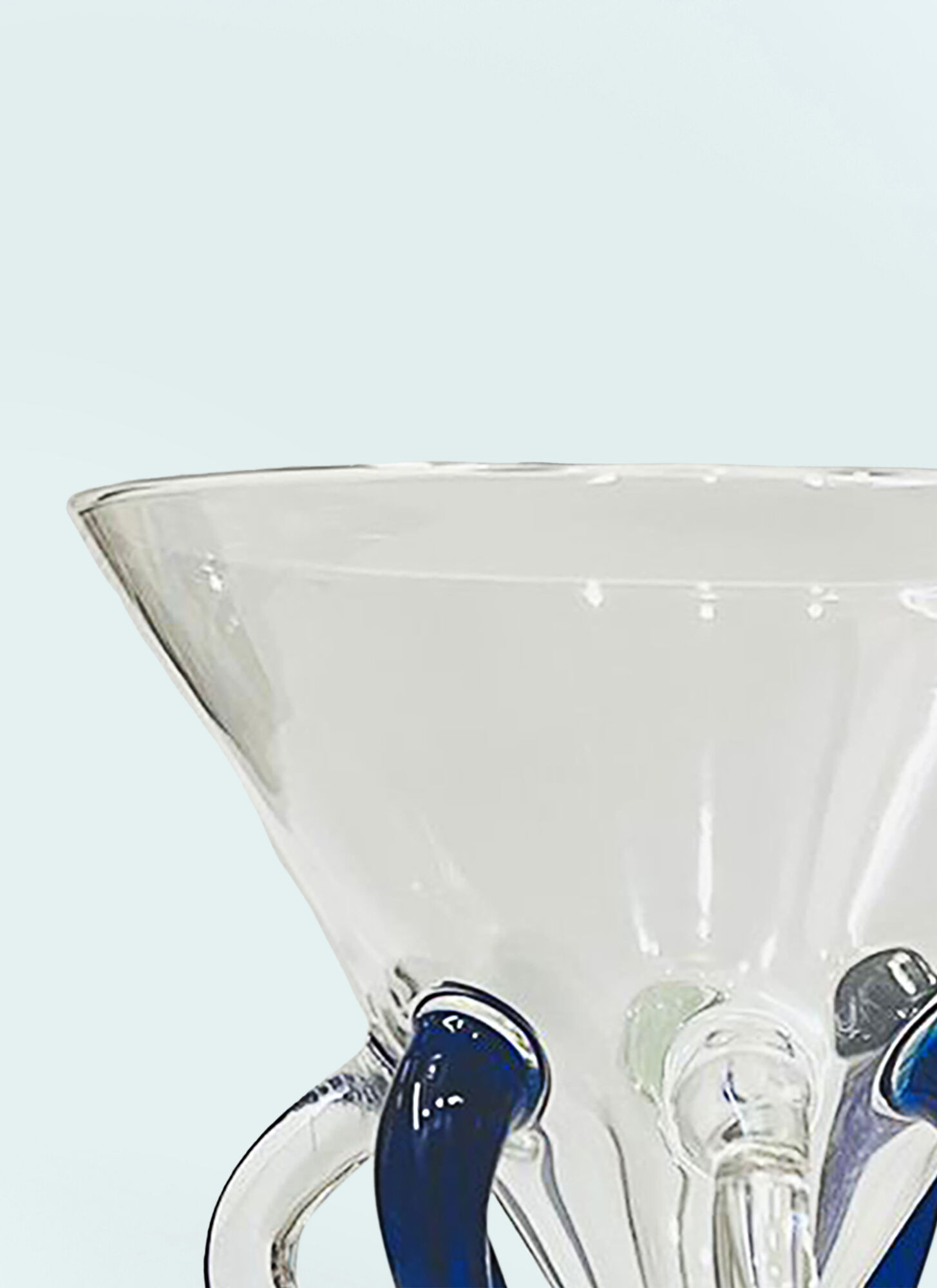  Les-ottomans Les-ottomans Medusa Glass -  Glassware Blue One Size 
