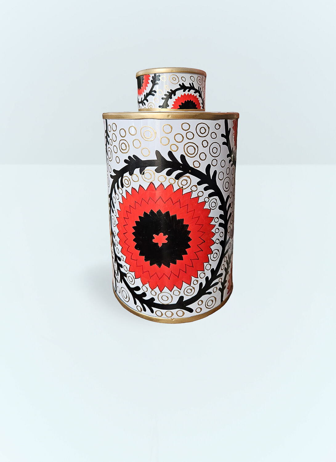 Les-ottomans Iron Vase In Multicolour