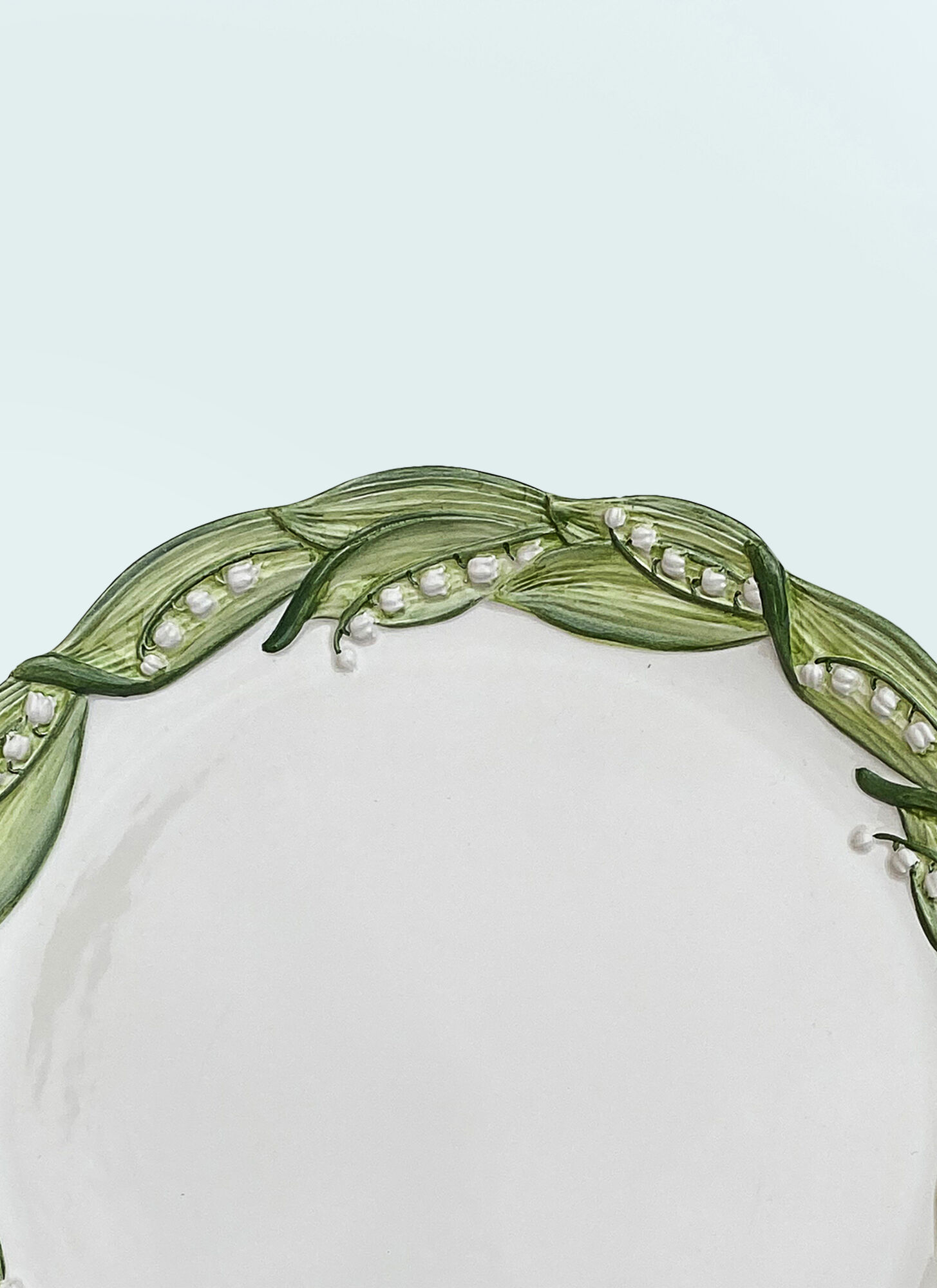  Les-ottomans Les-ottomans Lily Of The Valley Presentation Plate -  Kitchen  Multicolour One Size 