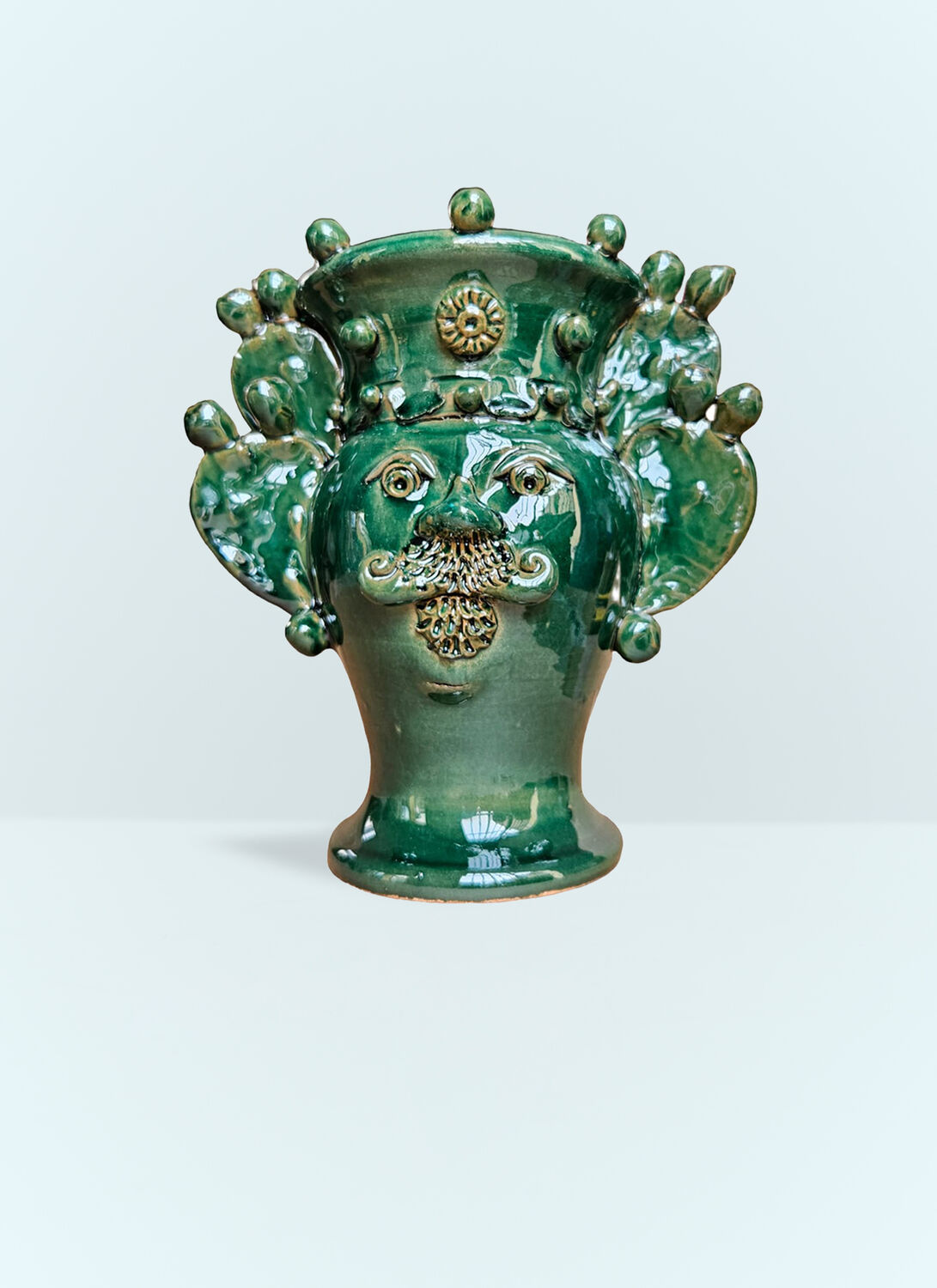 Les-ottomans Sicilian Vase In Green