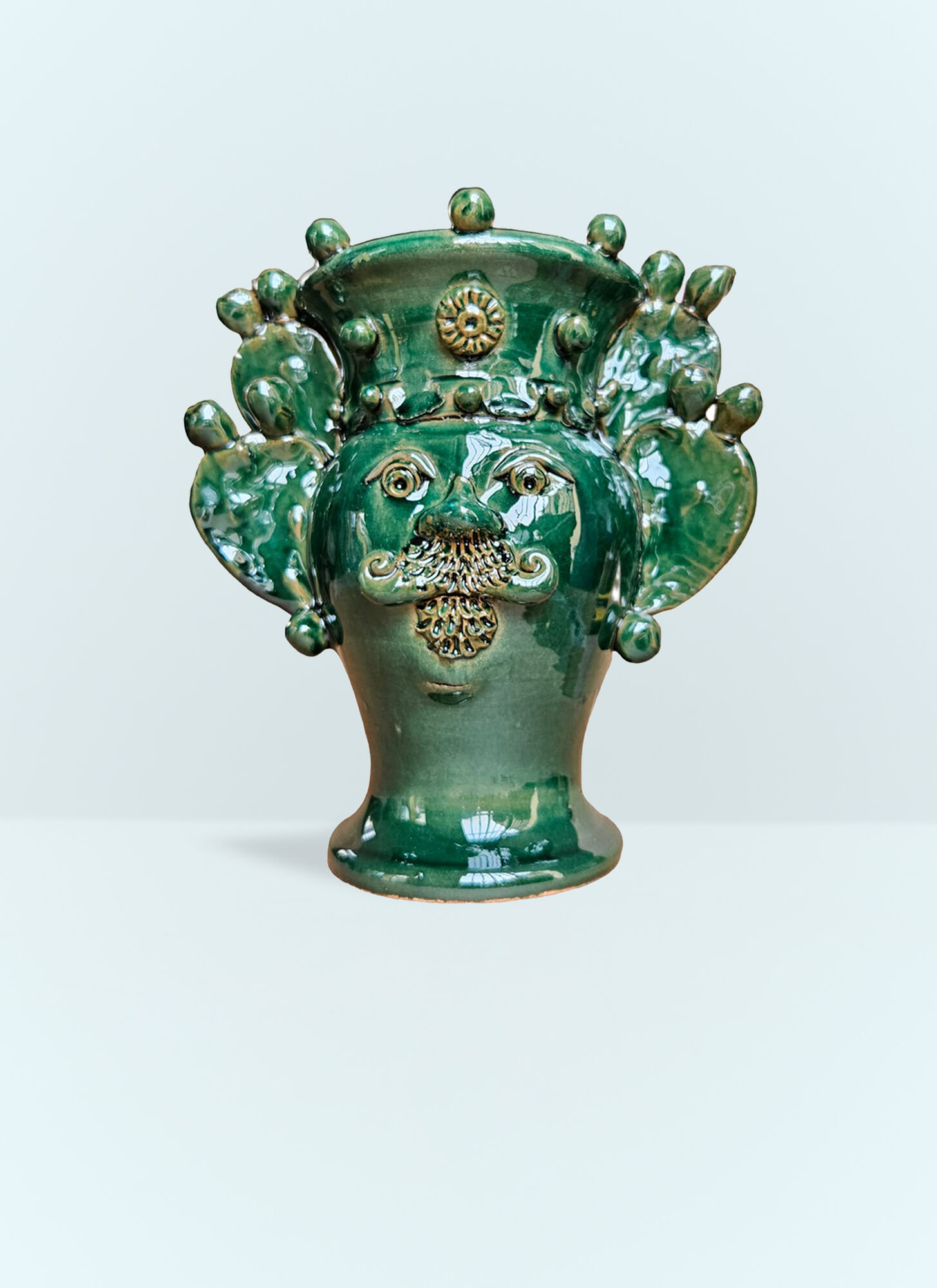 Les-Ottomans Unisex Green Sicilian Vase - Vases One Size