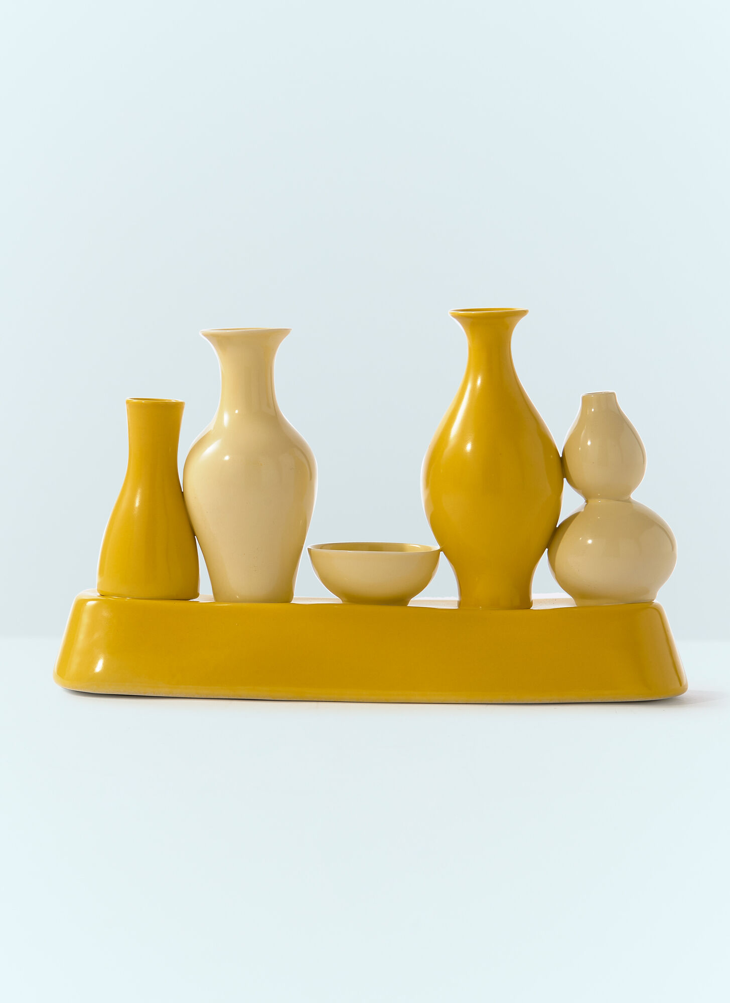Polspotten Unisex Yellow Shanghai Vase - Vases One Size