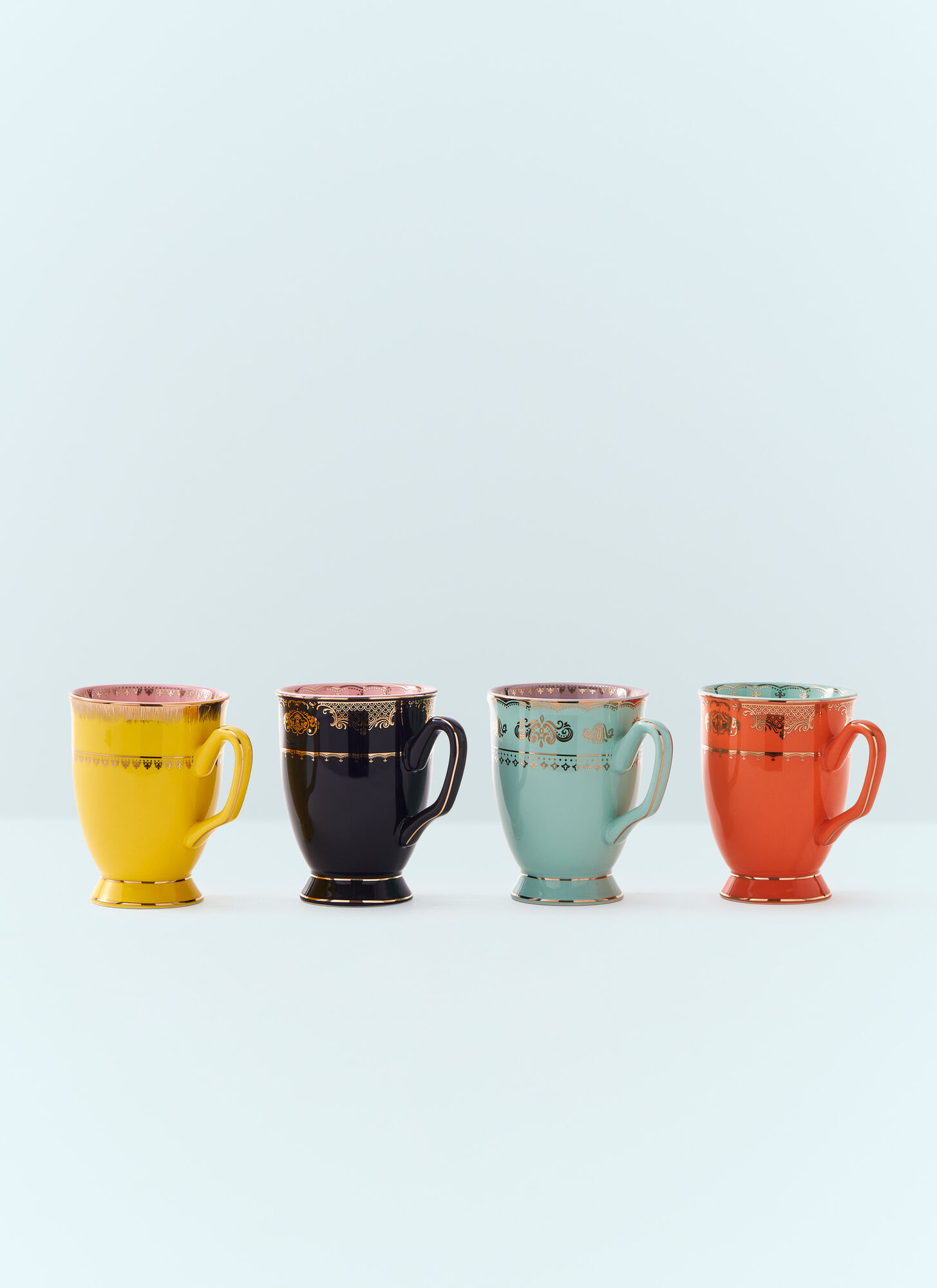 Polspotten Unisex Multicolour Set Of Four Grandpa Mugs - Tea & Coffee One Size