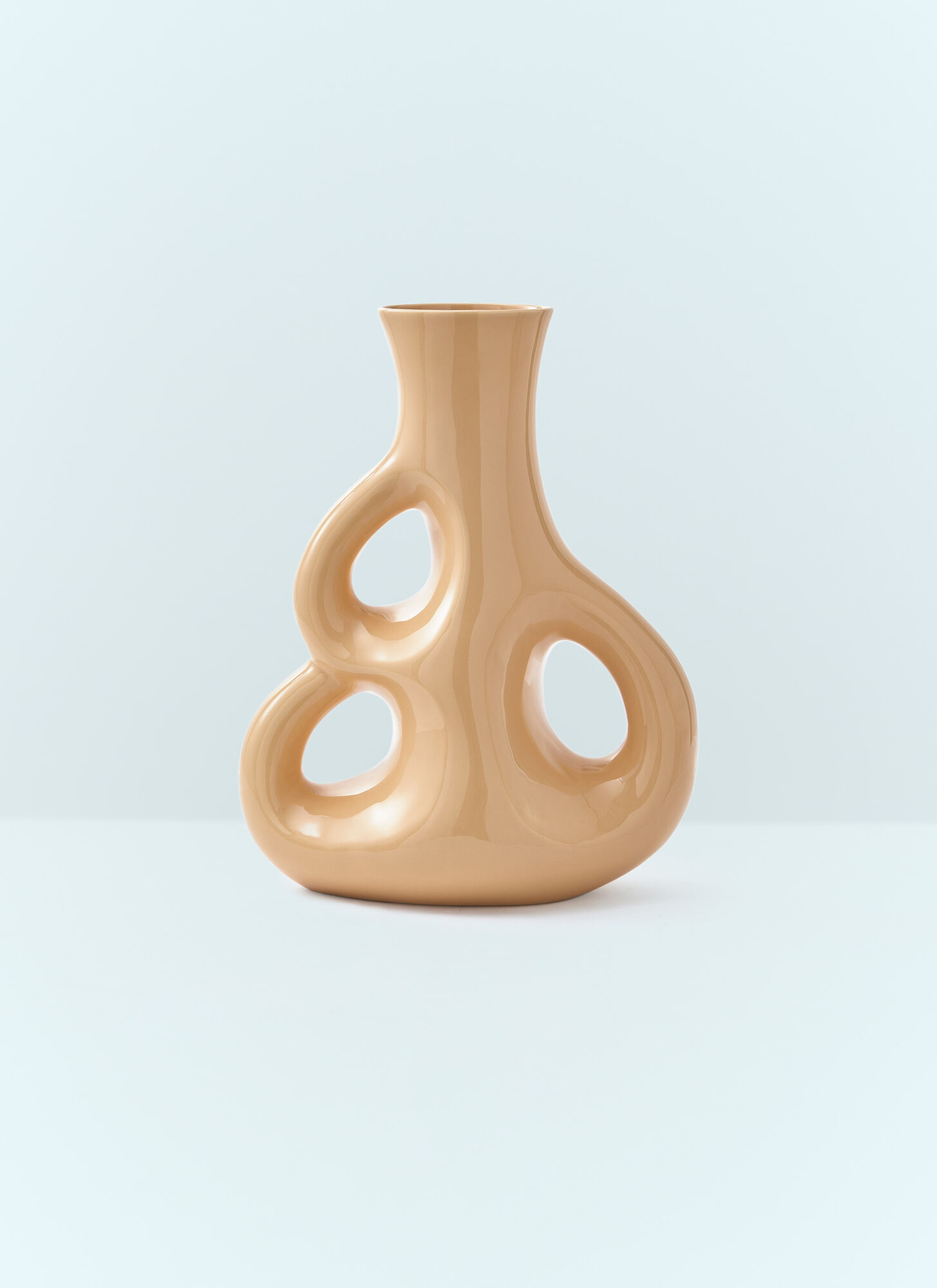 Polspotten Unisex Beige Three Ears Vase - Vases One Size