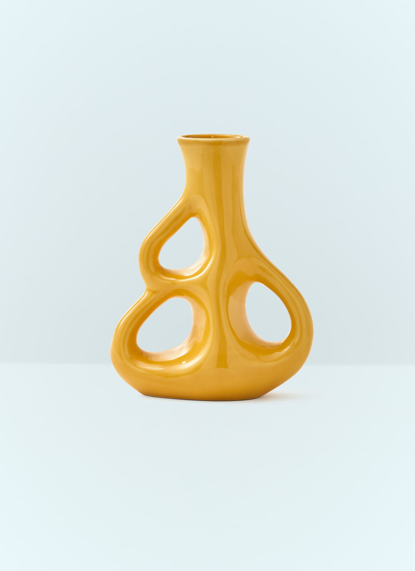 Polspotten Unisex Yellow Three Ears Vase - Vases One Size