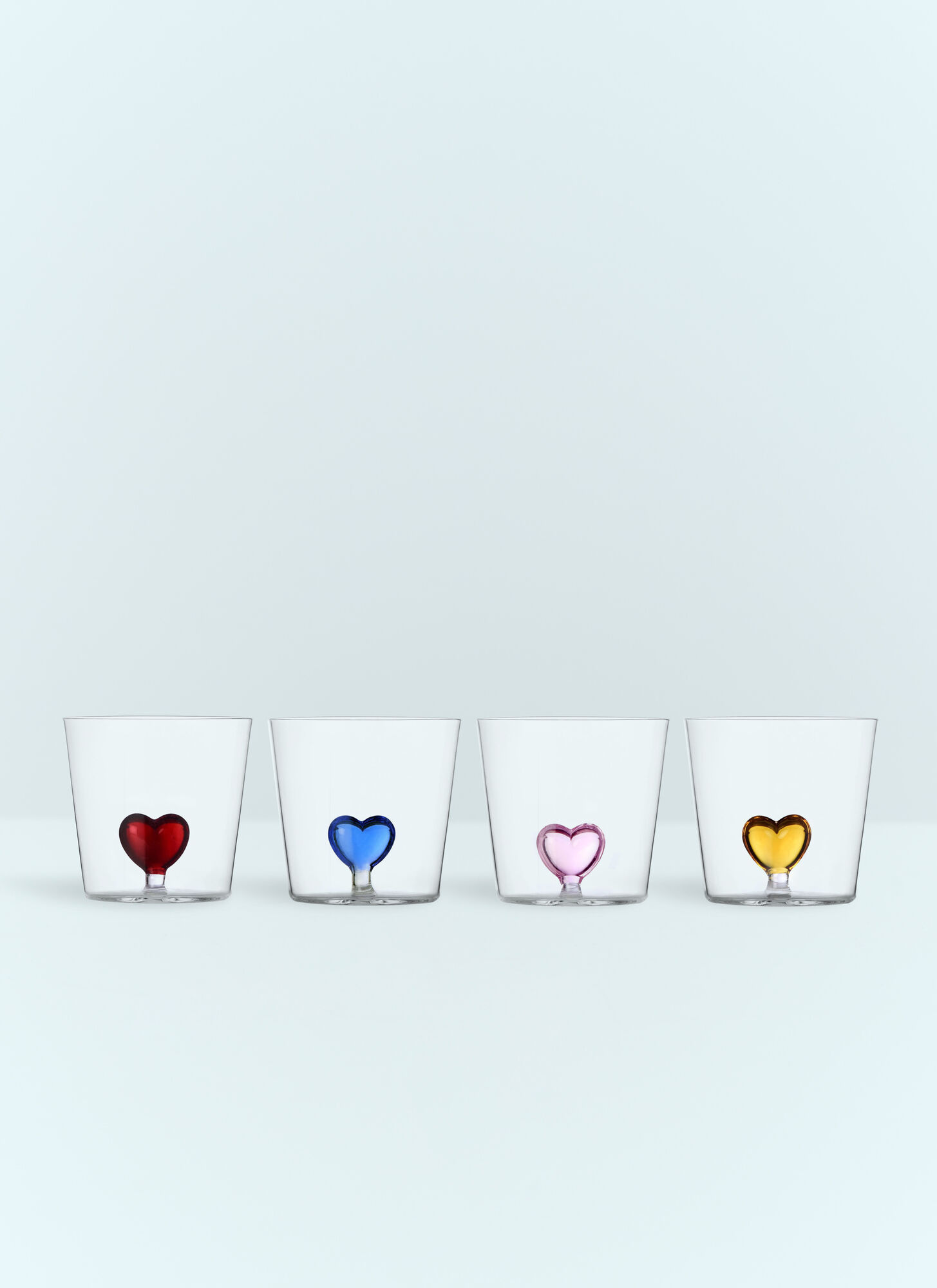 Ichendorf Milano Set Of Four Cuore Tumblers In Multicolour