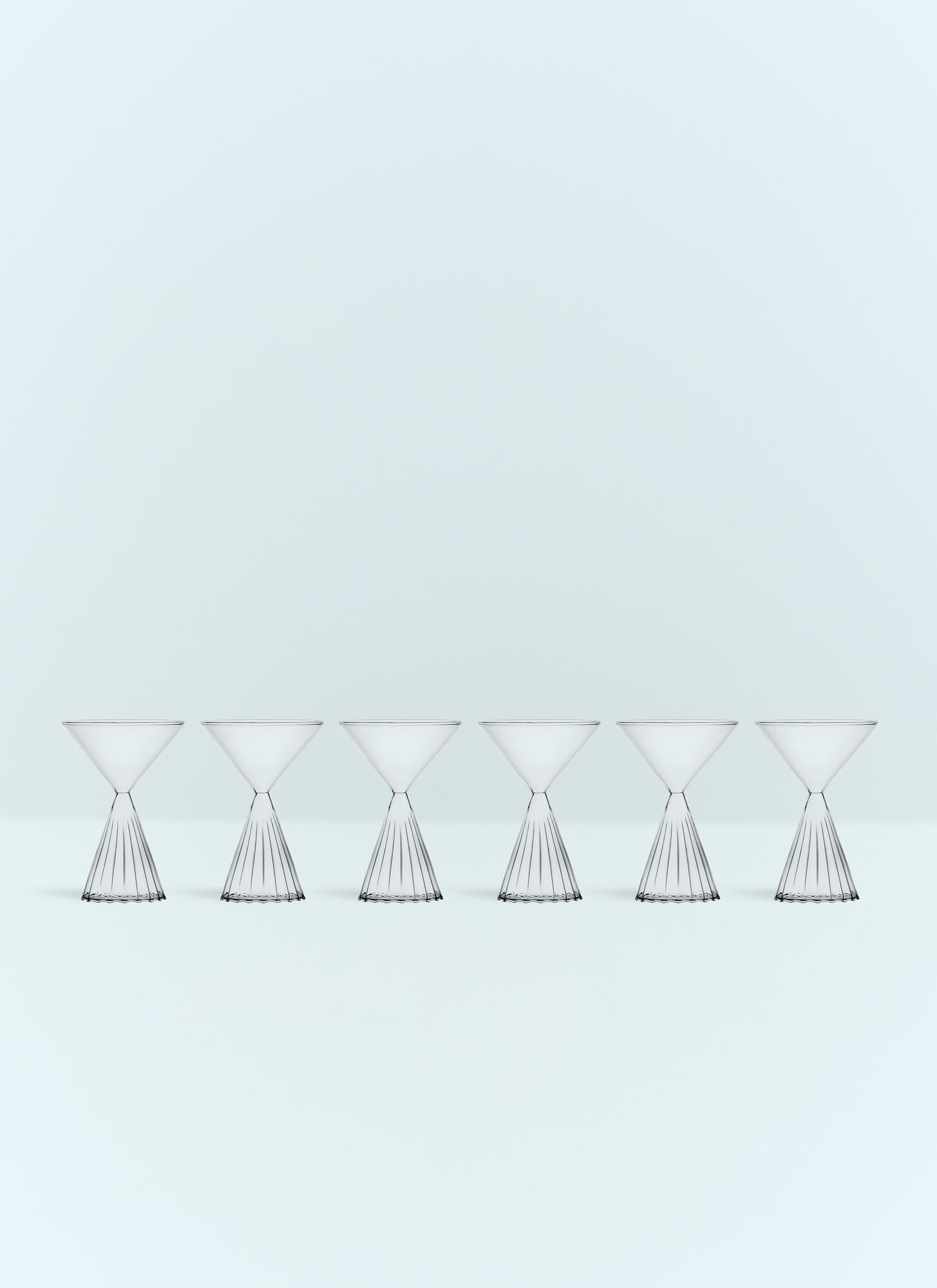 Ichendorf Milano Unisex Clear Set Of Six Tutu Martini Glasses - Glassware One Size