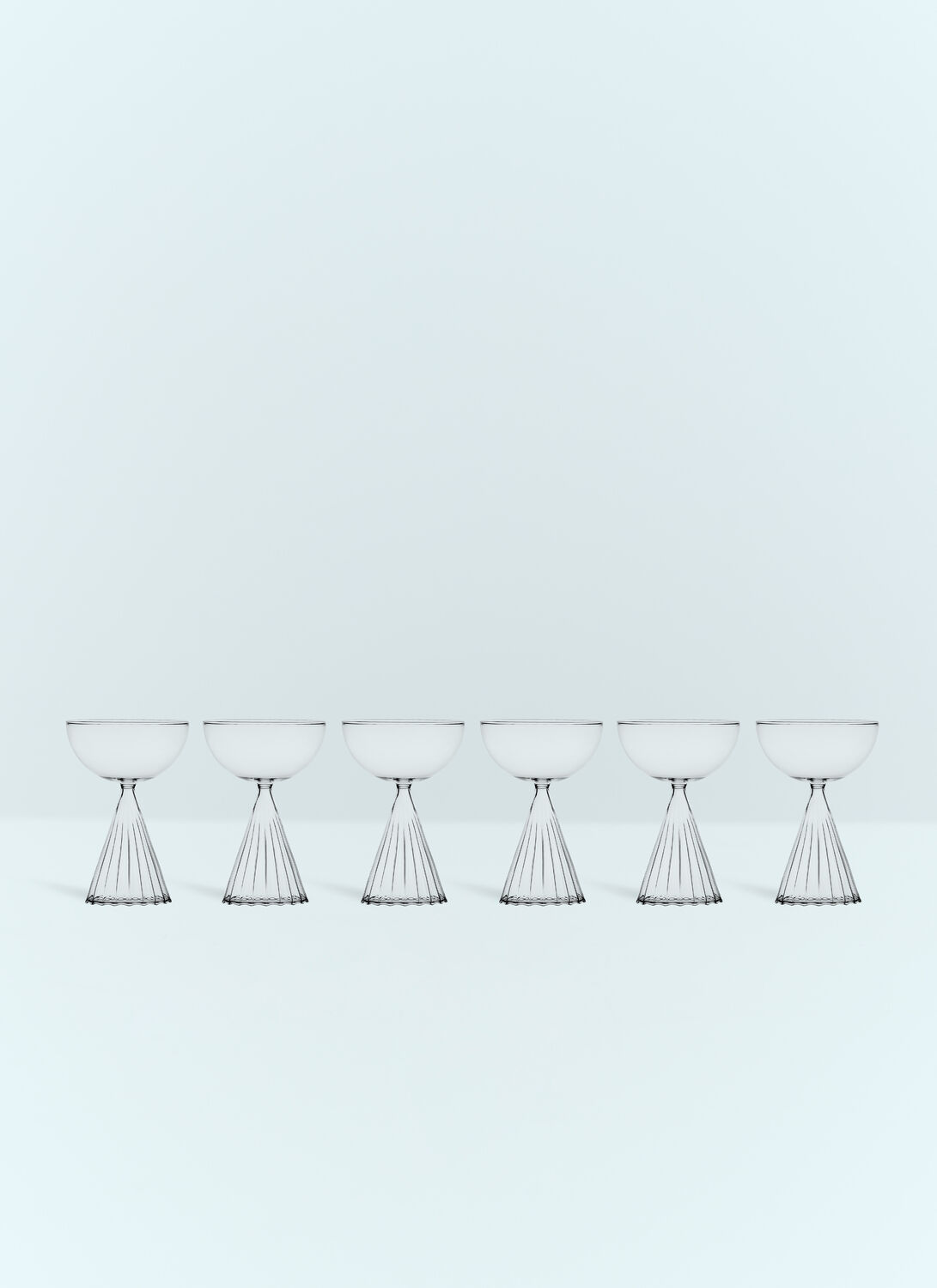 Ichendorf Milano Set Of Six Tutu Champagne Glasses In Clear