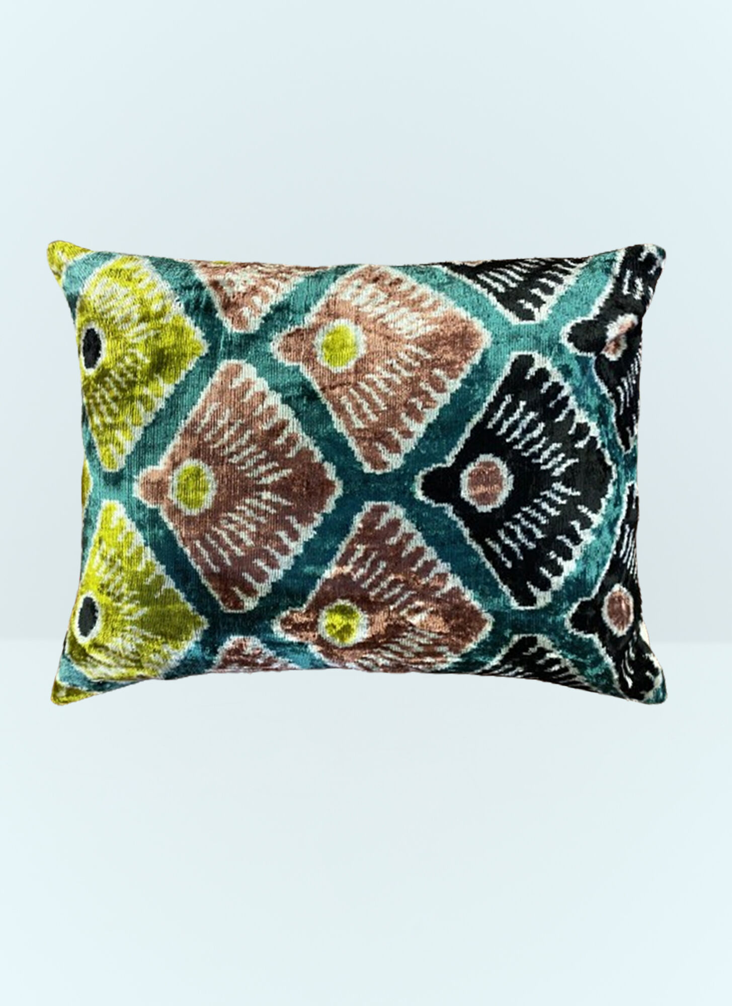 Les-Ottomans Unisex Multicolour Shells Velvet Cushion - Textiles One Size