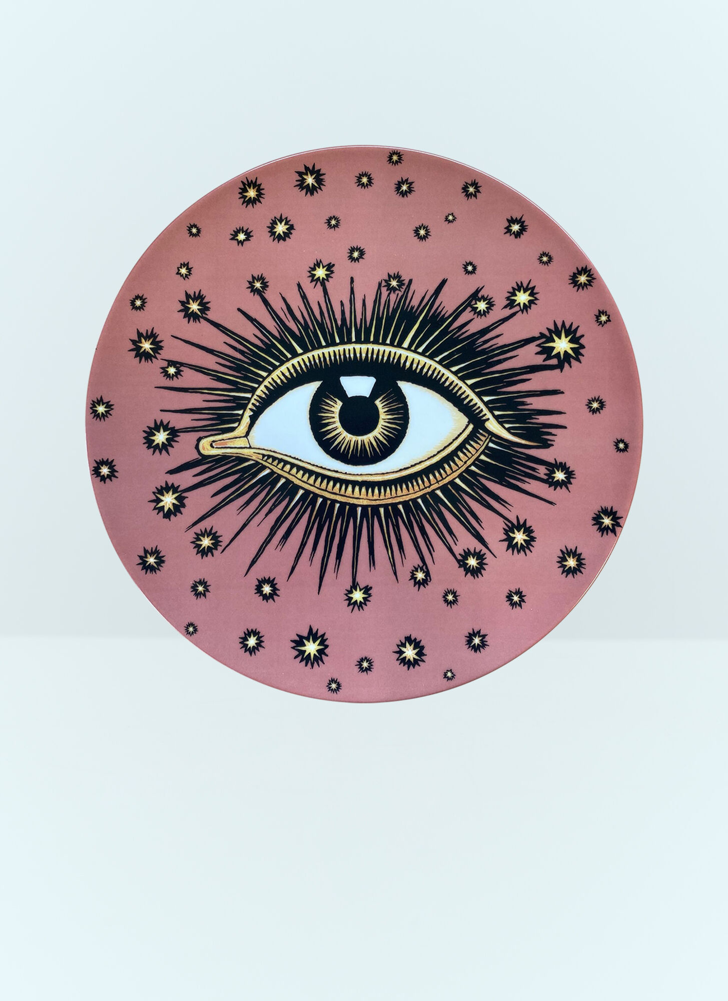 Les-Ottomans Unisex Pink Eye Dinner Plate - Kitchen One Size