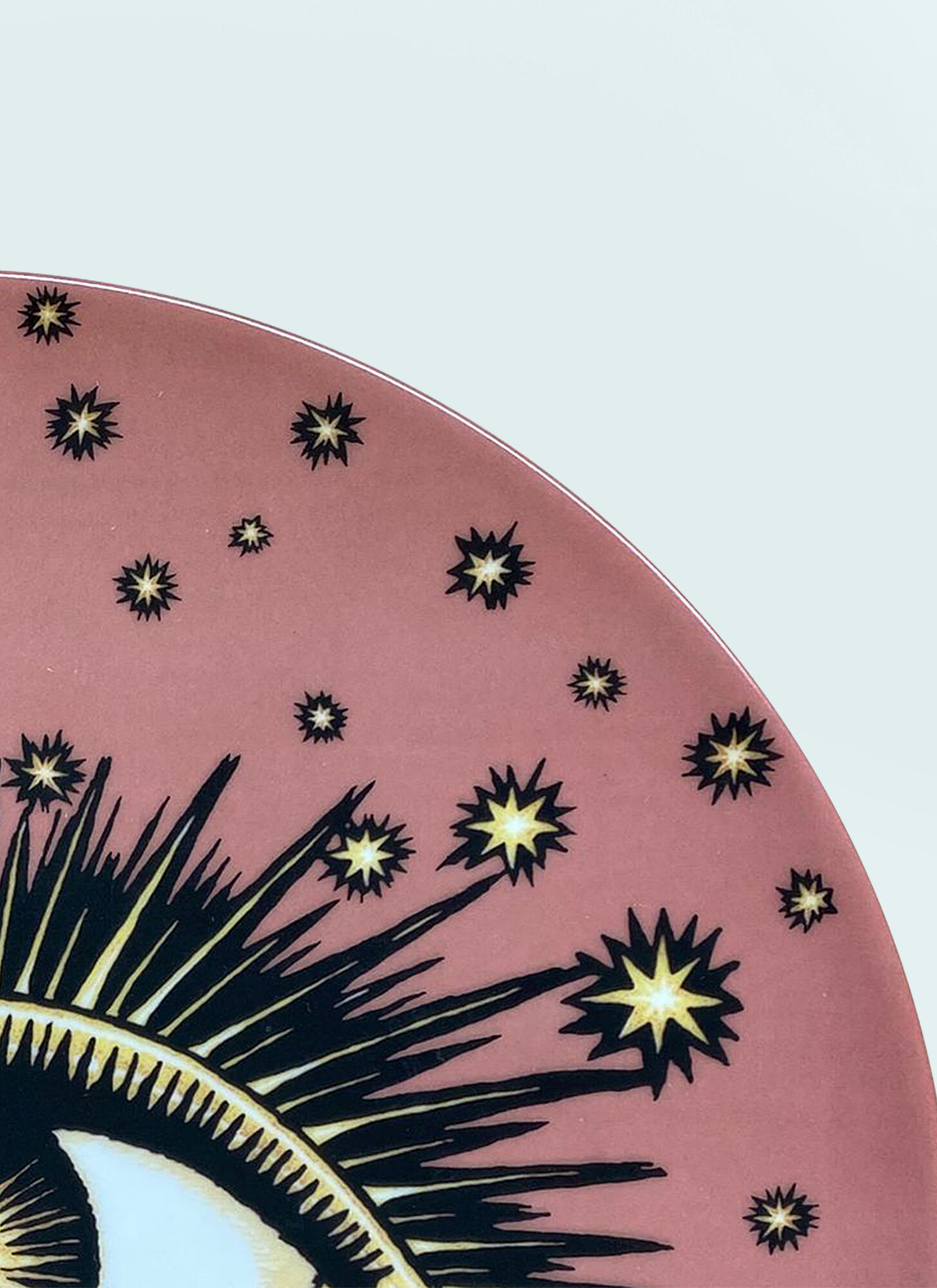  Les-ottomans Les-ottomans Eye Dinner Plate -  Kitchen  Pink One Size 
