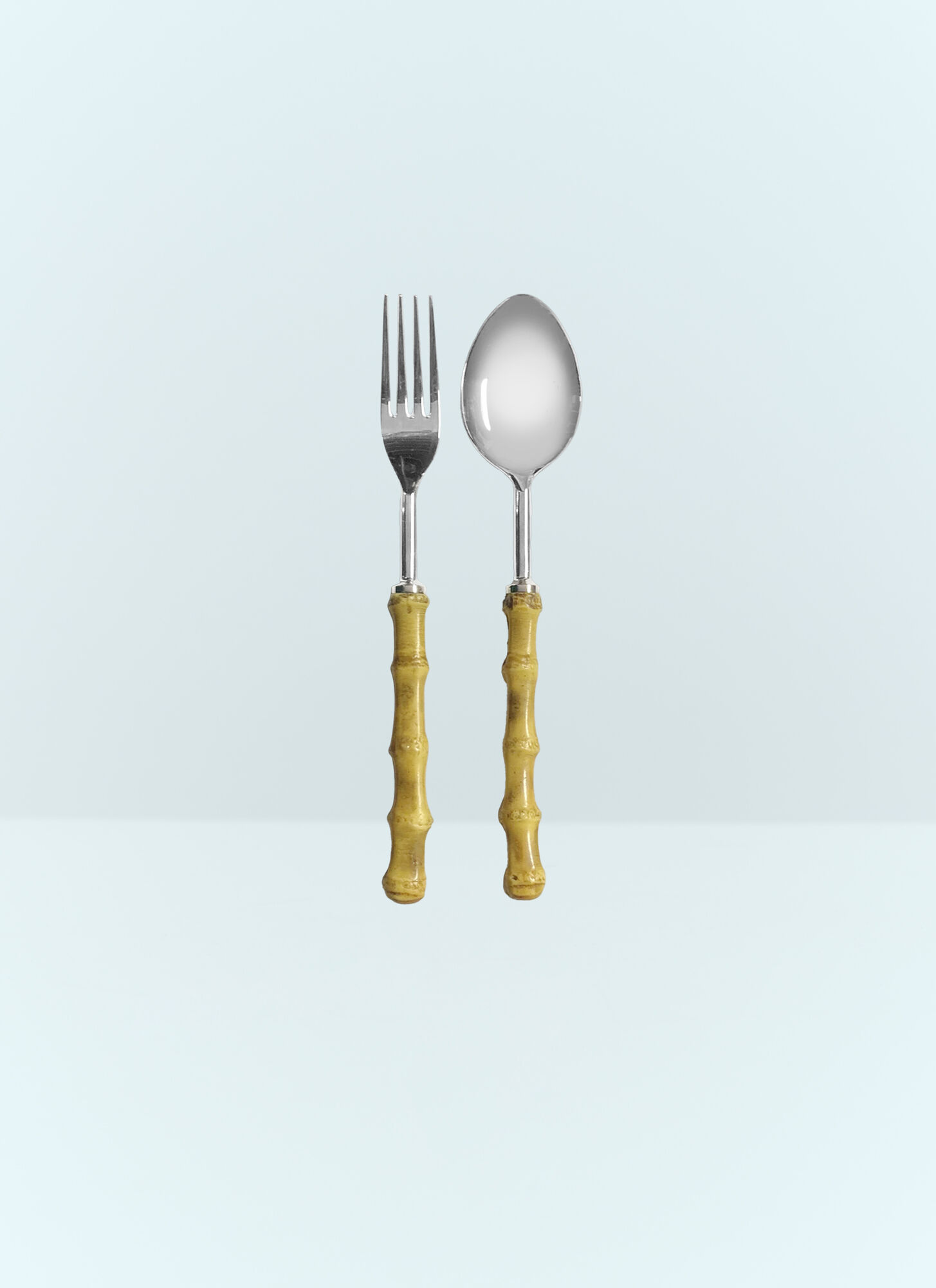 Les-Ottomans Beige Bamboo Serving Set - 厨房 One Size