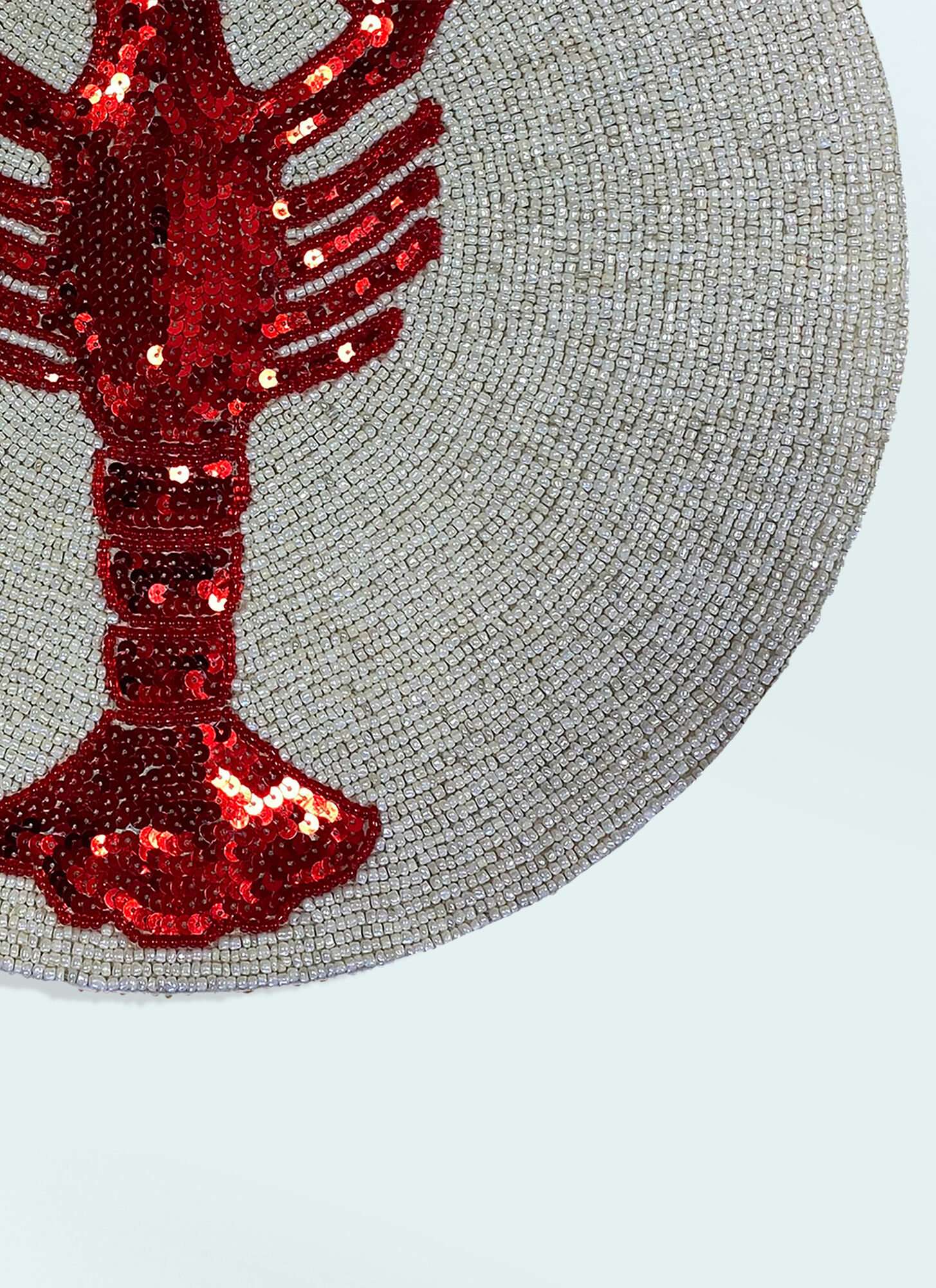  Les-ottomans Les-ottomans Set Of Two Lobster Beaded Placemats -  Kitchen & Dining Multicolour One Size 