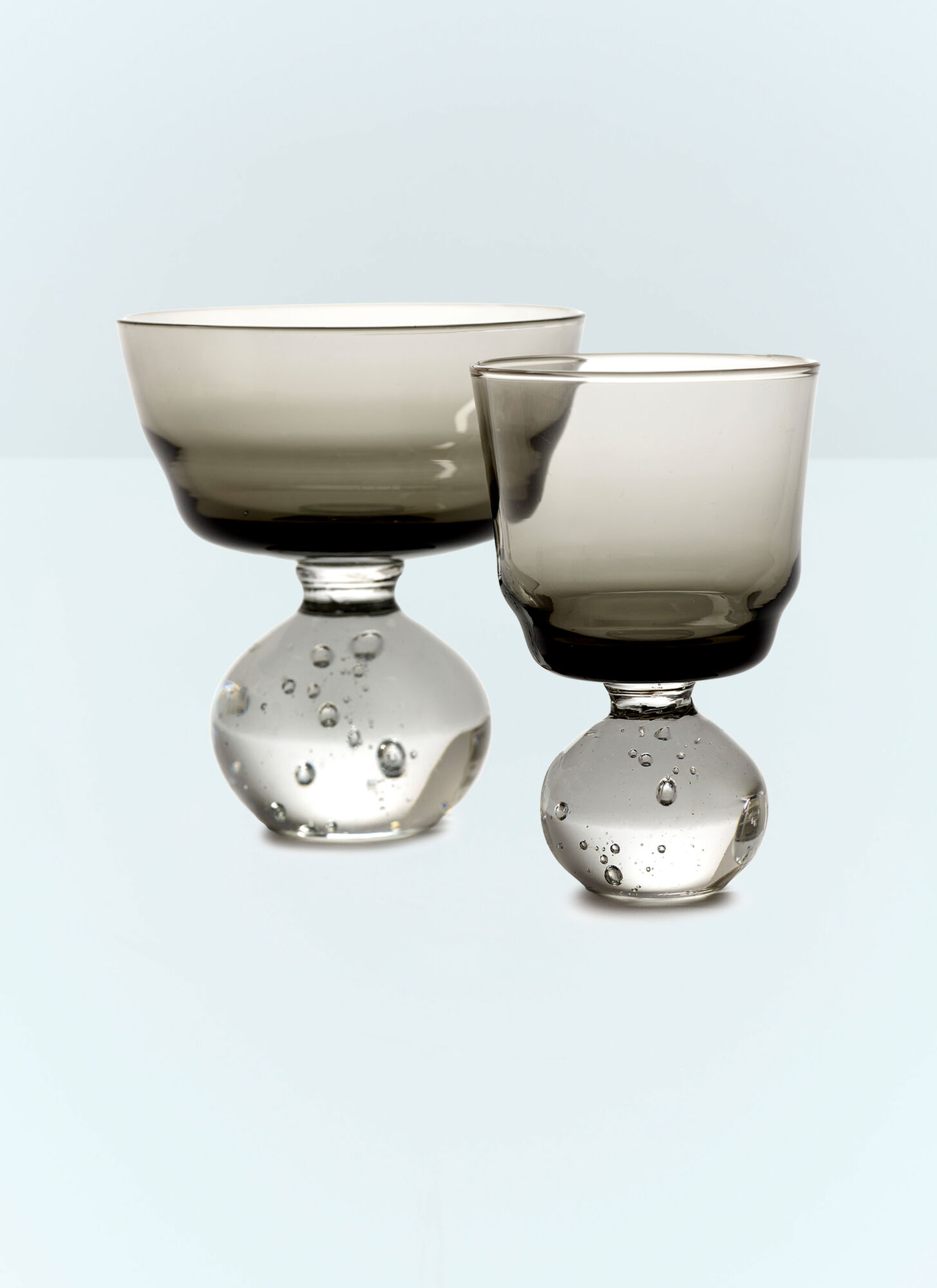  Serax Serax Set Of Six Medium Eternal Snow Stemmed Glasses -  Glassware Grey One Size 
