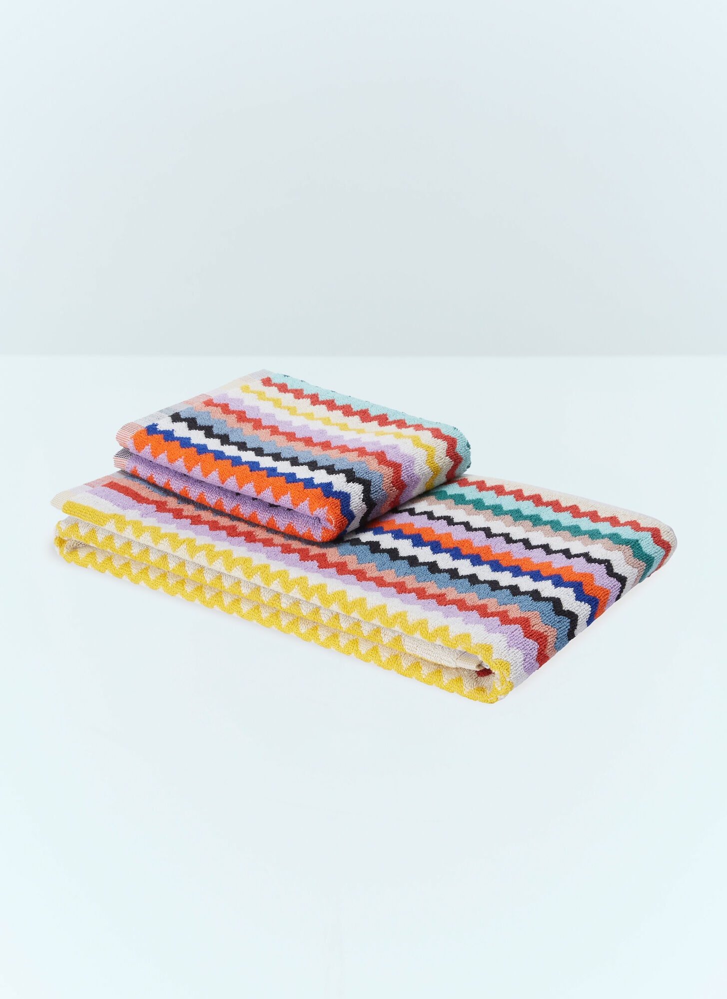 Missoni Set Of Two Riverbero Towels In Multicolour