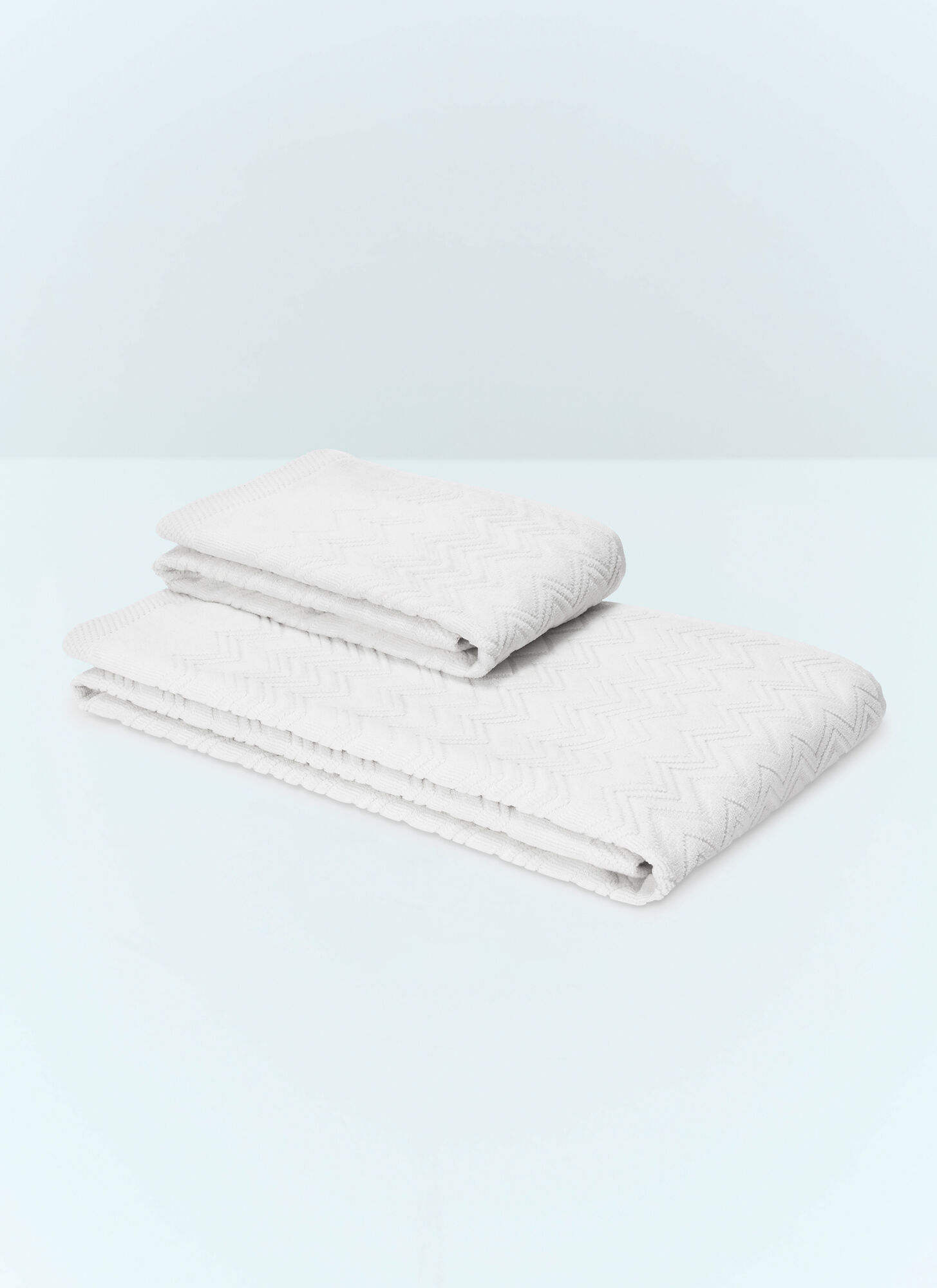 Missoni Set Of Two Chalk Towels In White