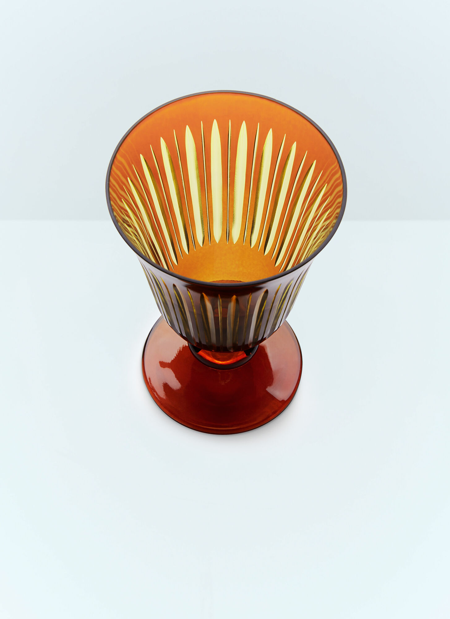  L'objet L'objet Set Of Four Prism Wine Glasses -  Glassware Orange One Size 