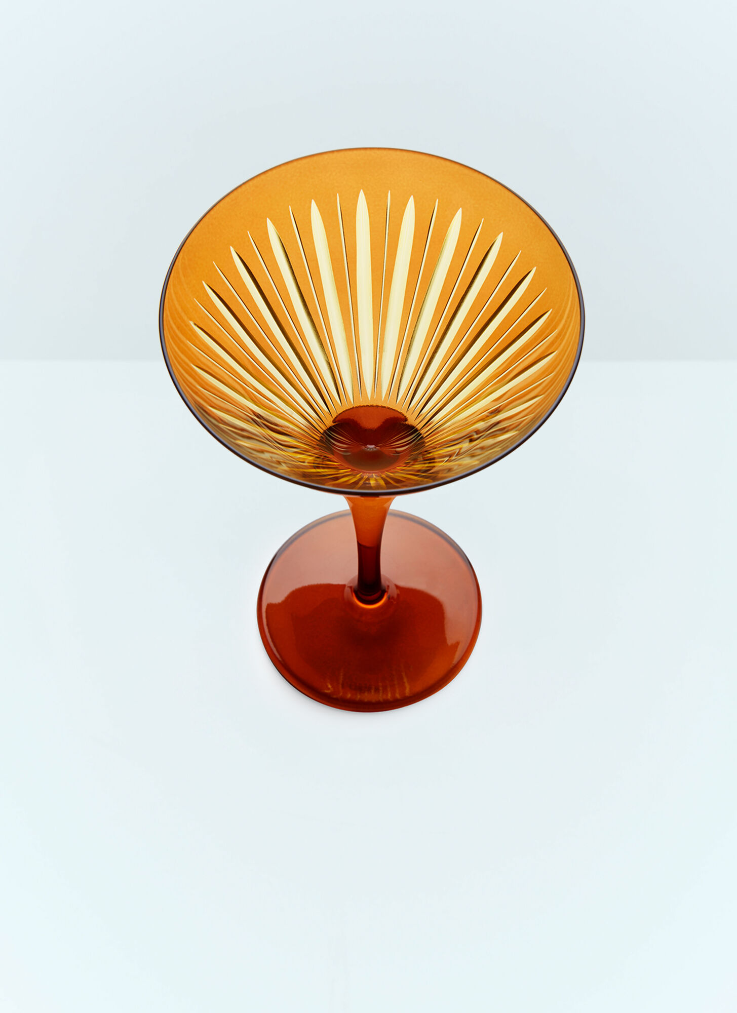  L'objet L'objet Set Of Four Prism Martini Glasses -  Glassware Orange One Size 