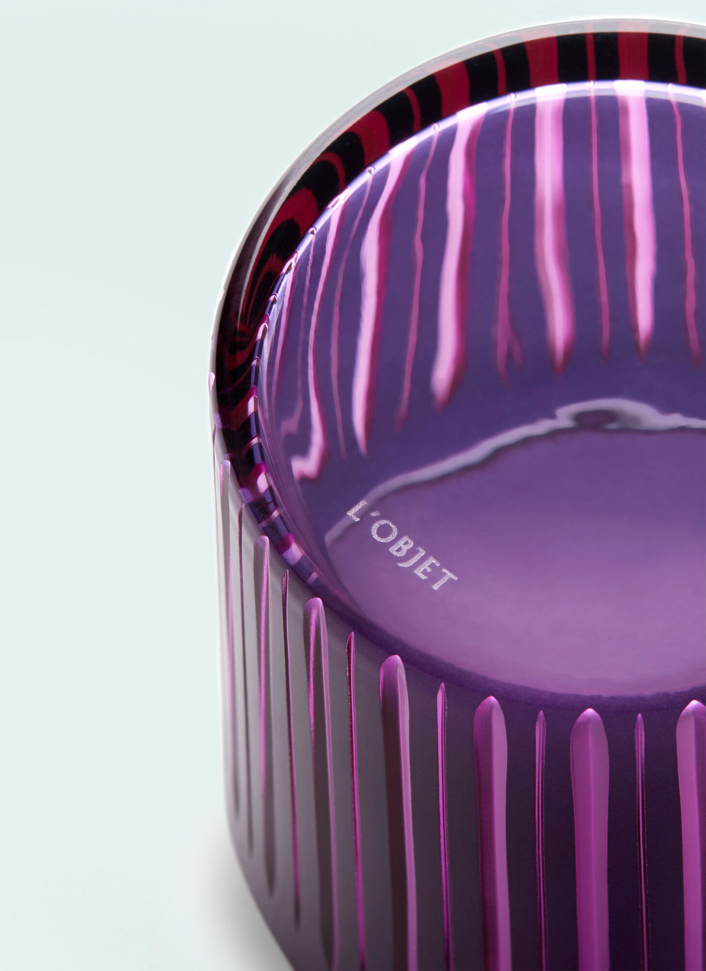  L'objet L'objet Set Of Four Prism Cocktail Glasses -  Glassware Purple One Size 