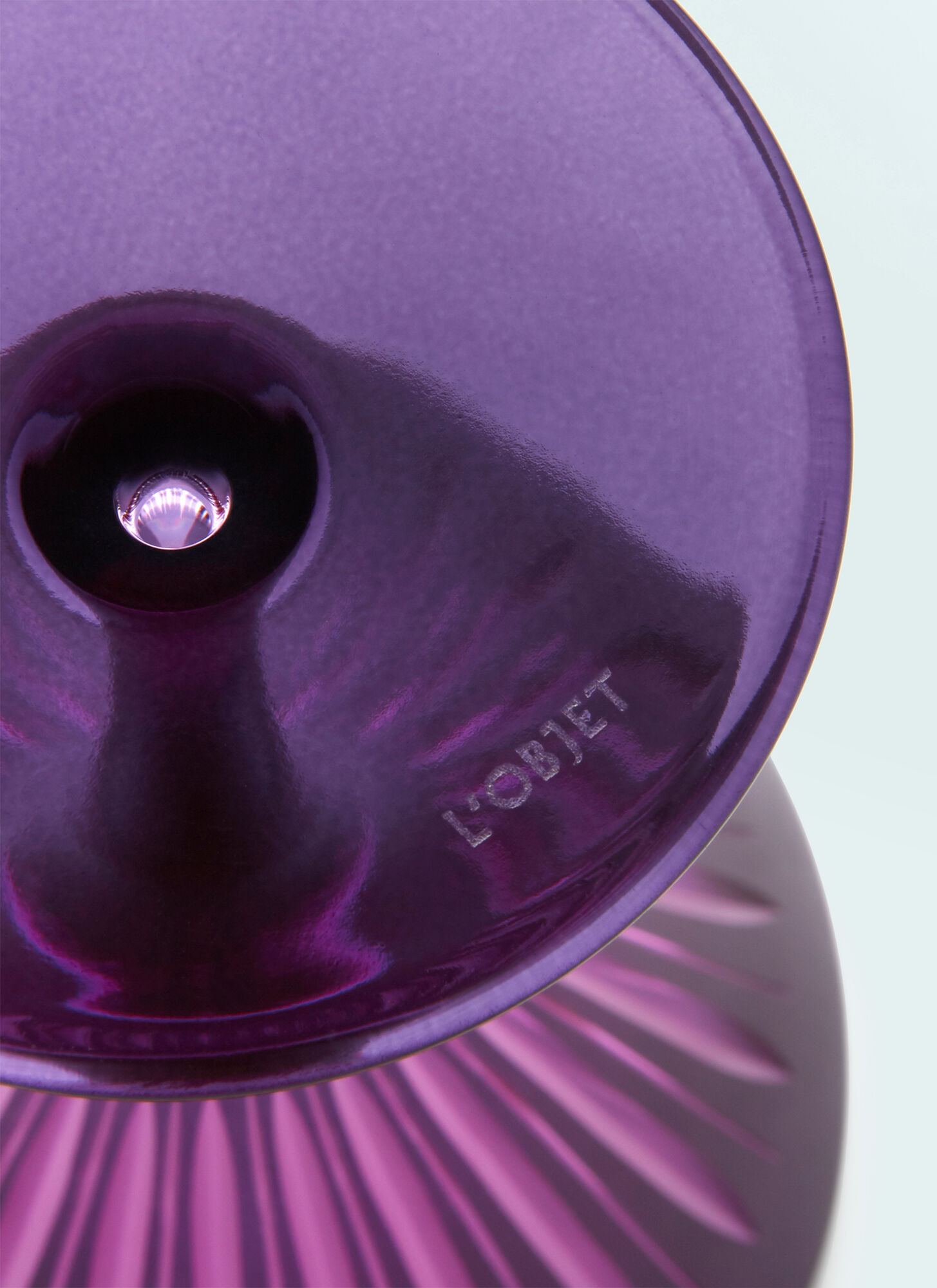  L'objet L'objet Set Of Four Prism Wine Glasses -  Glassware Purple One Size 