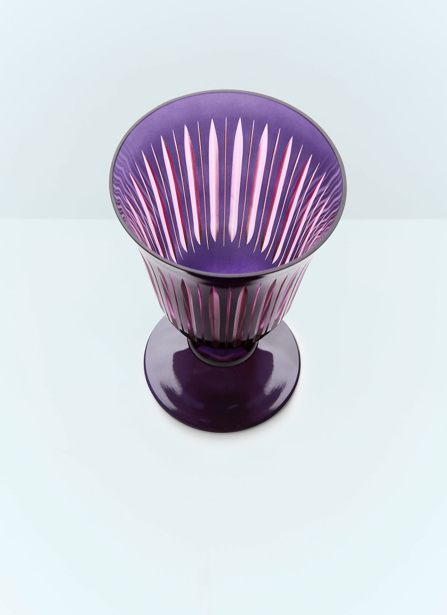  L'objet L'objet Set Of Four Prism Wine Glasses -  Glassware Purple One Size 
