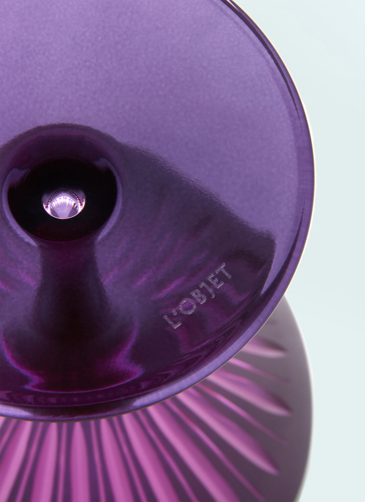  L'objet L'objet Set Of Four Prism Martini Glasses -  Glassware Purple One Size 