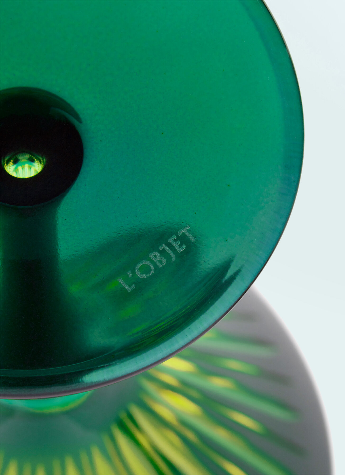  L'objet L'objet Set Of Four Prism Wine Glasses -  Glassware Green One Size 