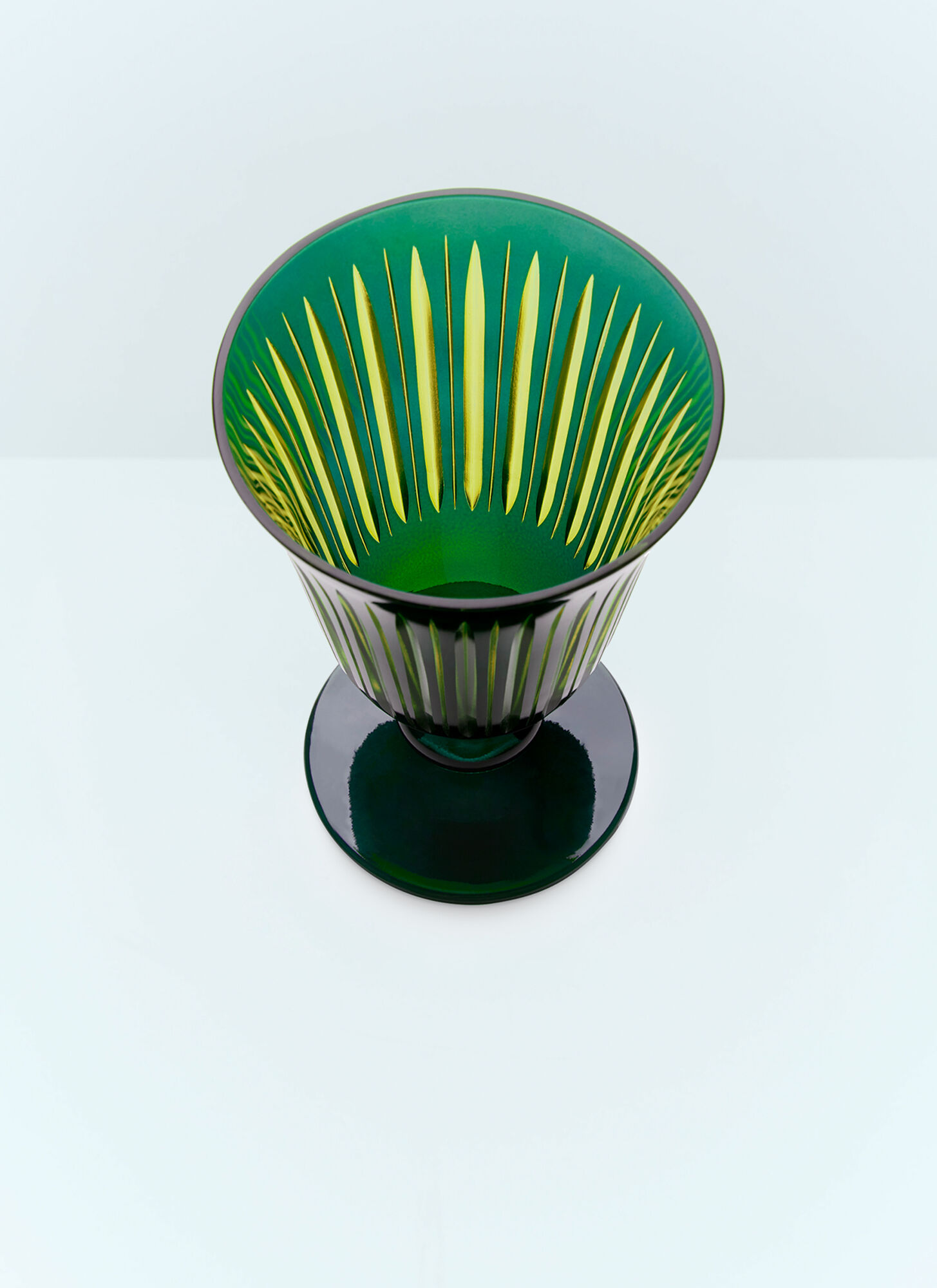  L'objet L'objet Set Of Four Prism Wine Glasses -  Glassware Green One Size 