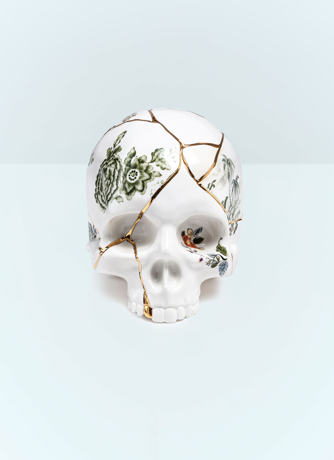 Seletti Kintsugi Skull In White
