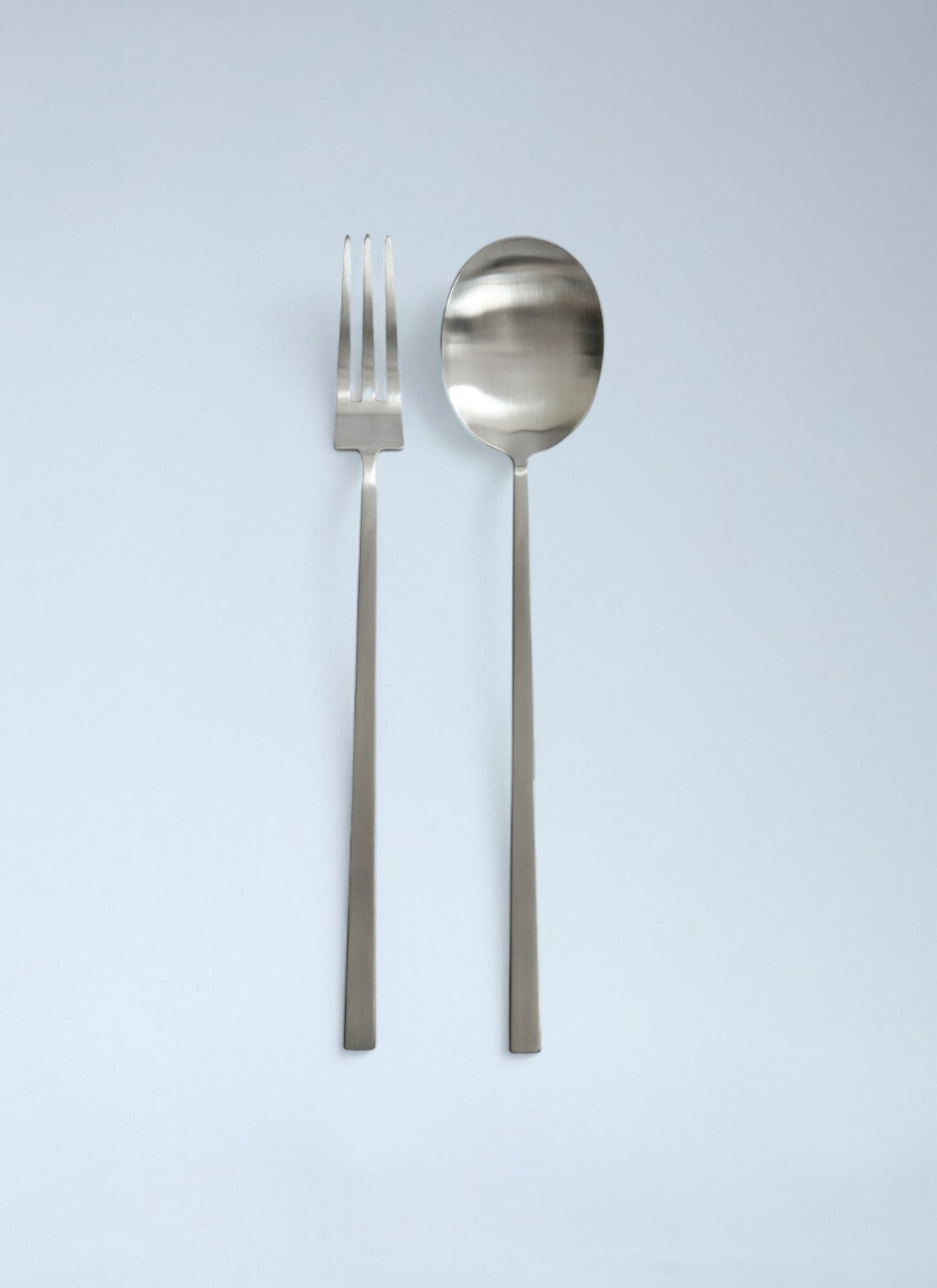 101 Copenhagen Unisex Silver Kogei Salad Servers - Kitchen One Size