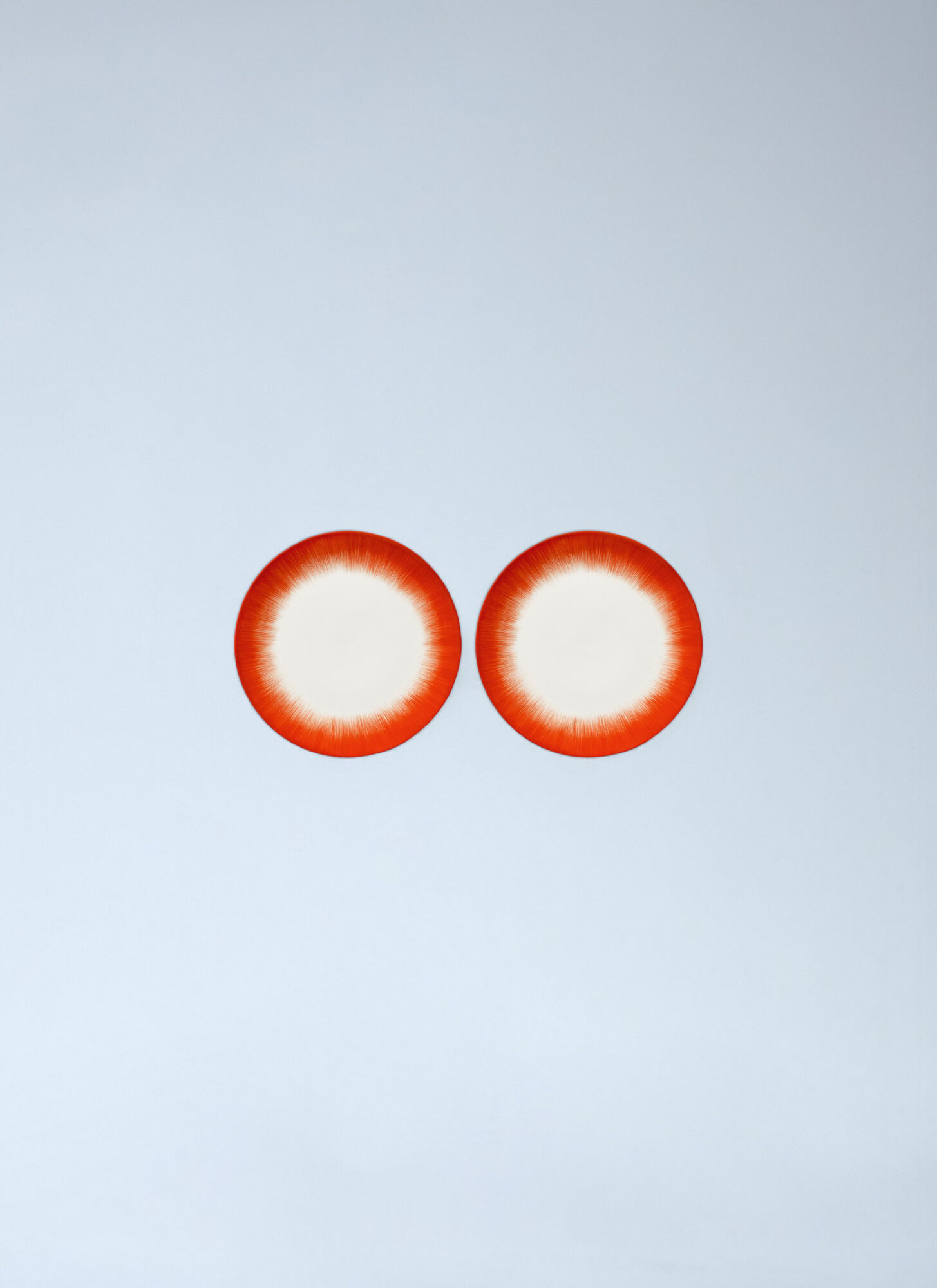 Serax X Ann Demeulemeester Unisex Red Set Of Two Dé Dinner Plates - Kitchen One Size