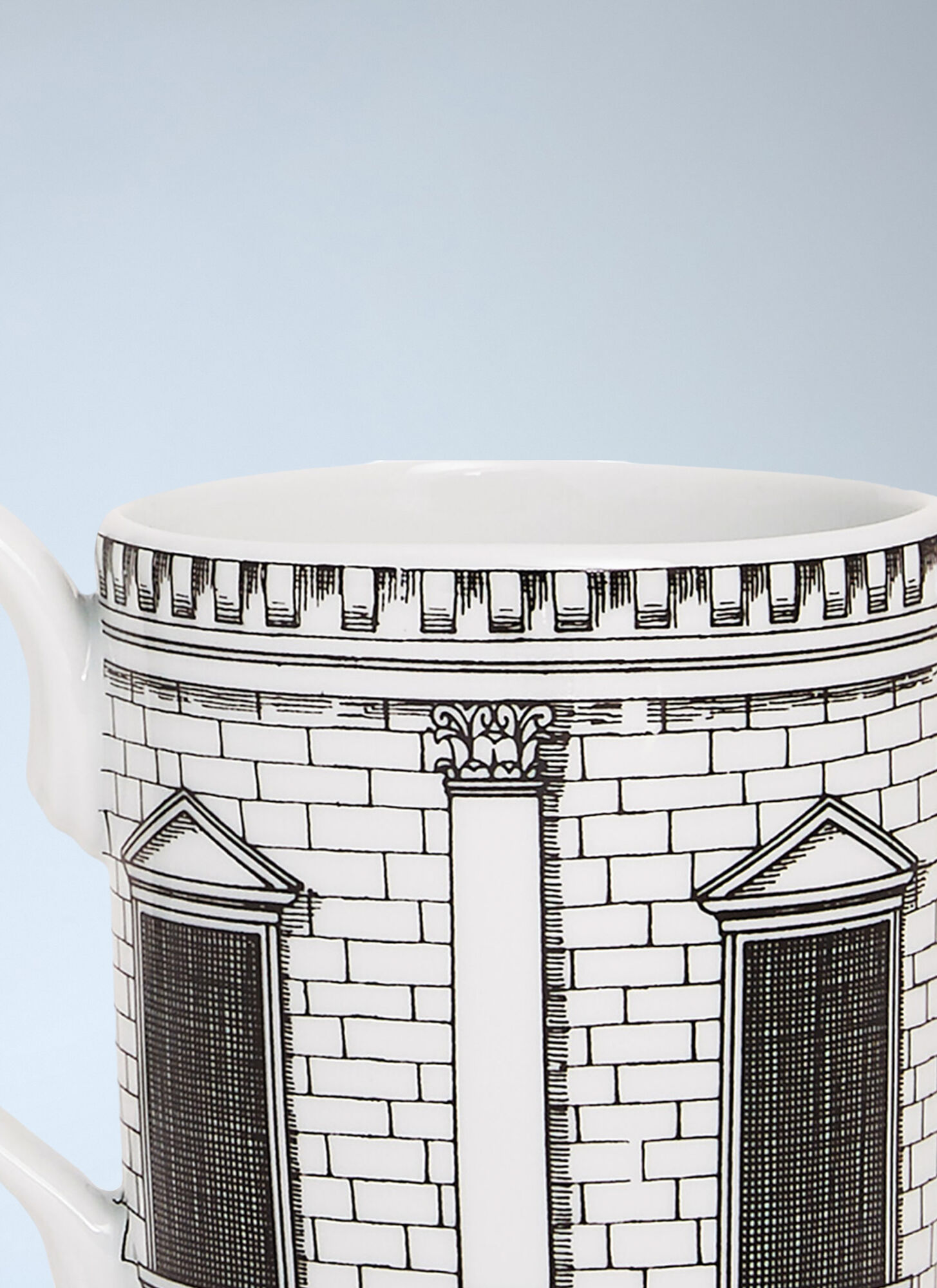  Fornasetti Fornasetti Architettura Mug -  Tea & Coffee White One Size 