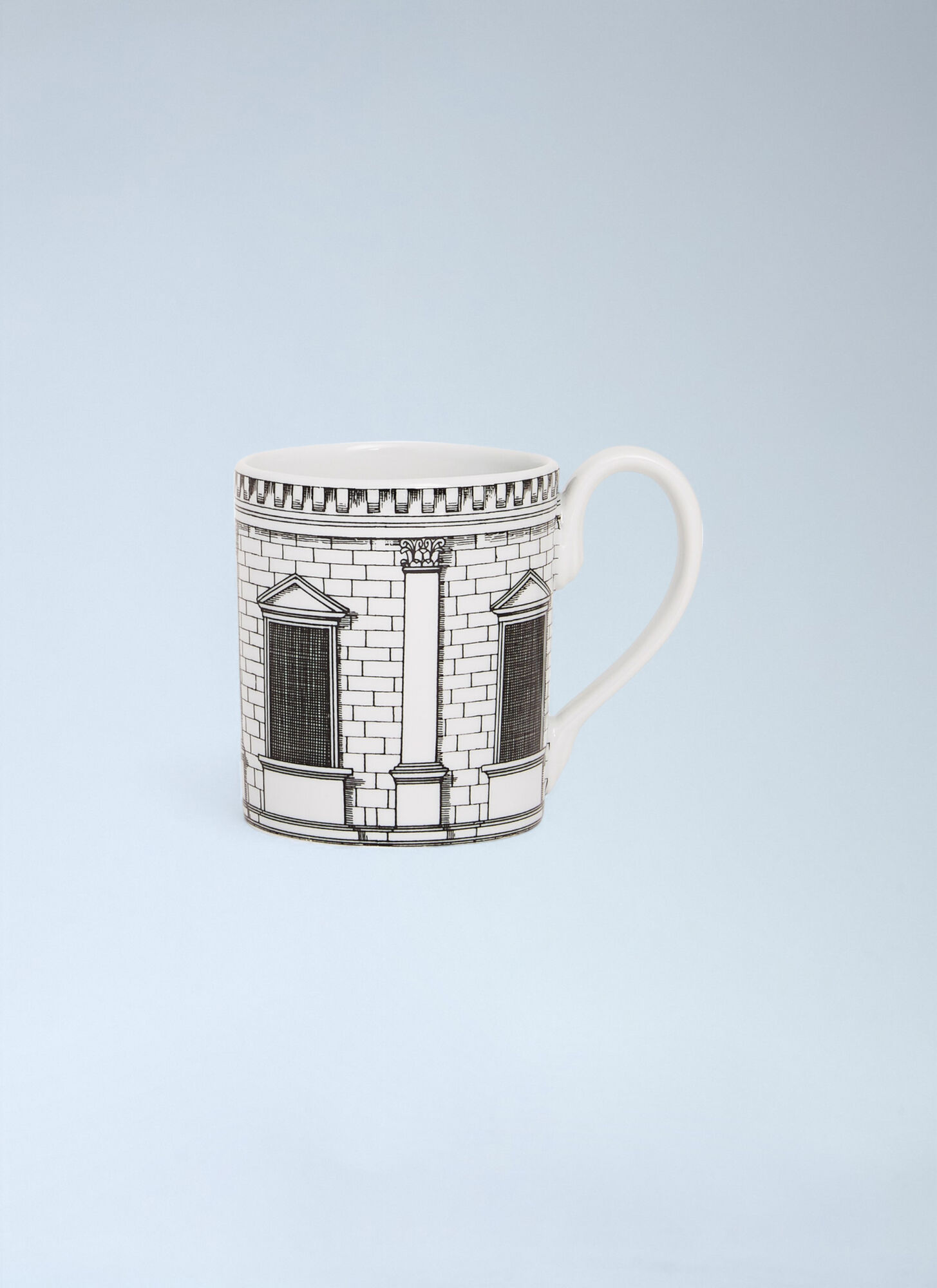  Fornasetti Fornasetti Architettura Mug -  Tea & Coffee White One Size 