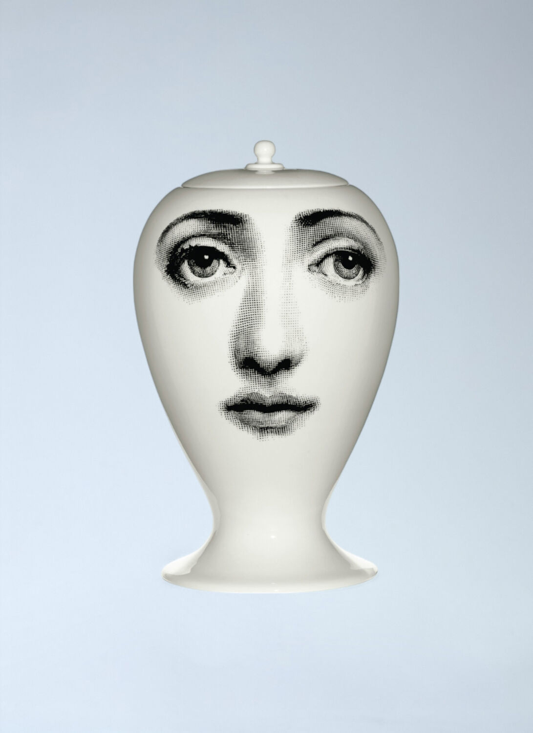 Fornasetti Buonanotte Vase In White