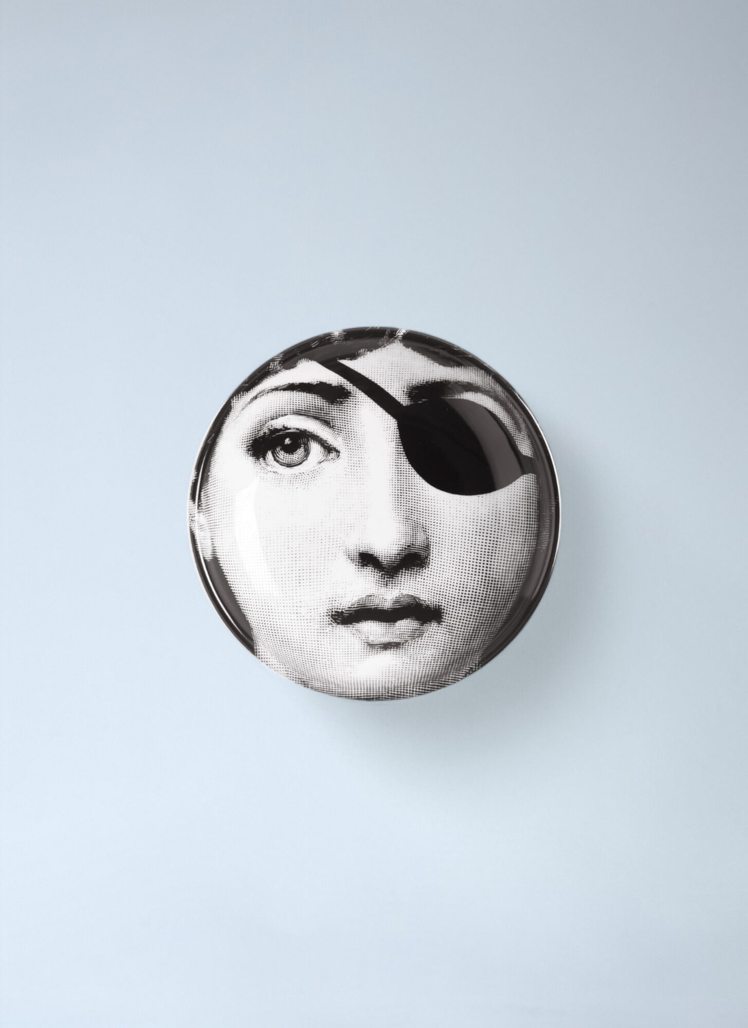 Fornasetti Unisex Black Tema E Variazioni N.8 Ashtray - Kitchen One Size