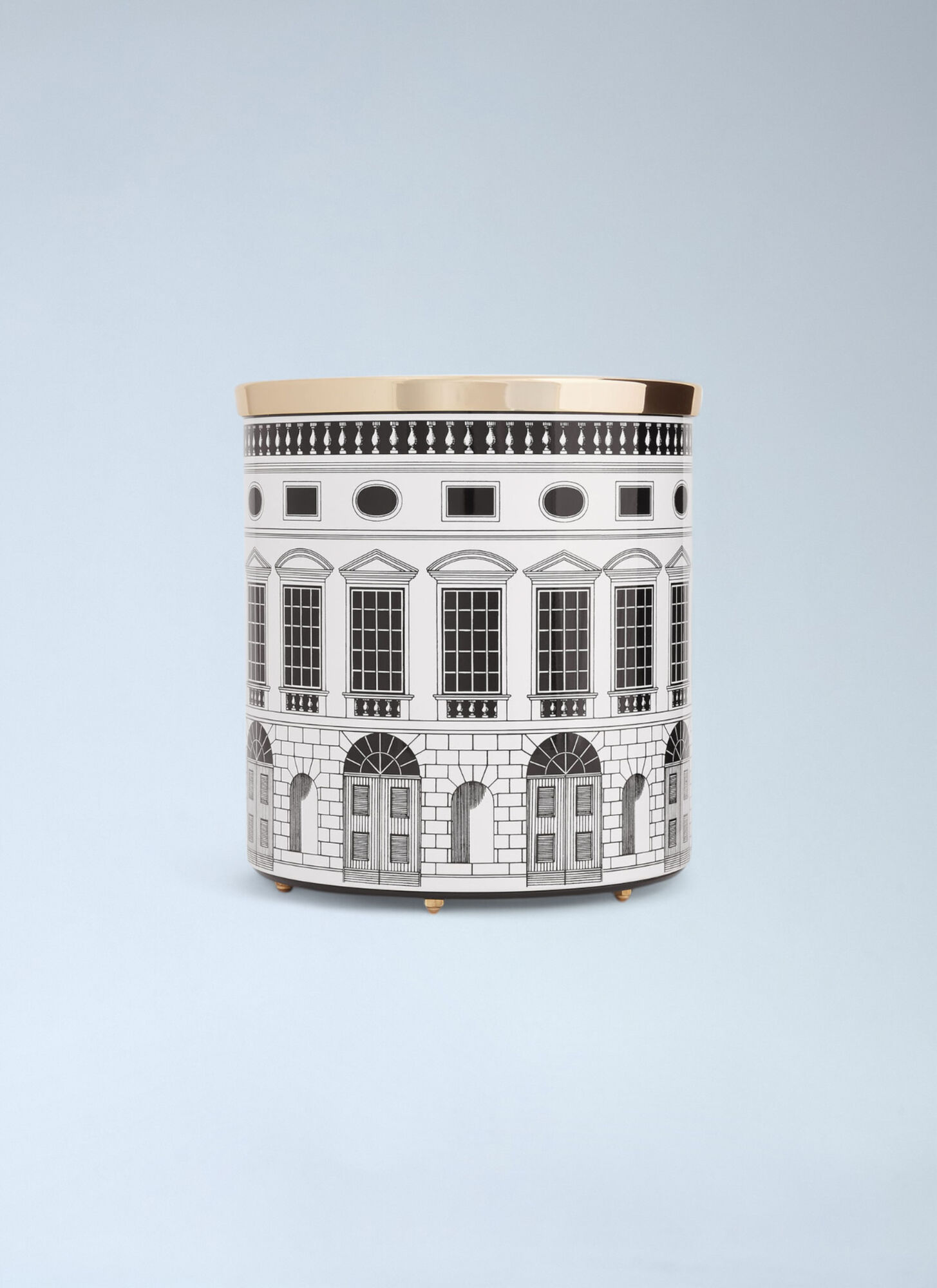 Fornasetti Unisex Multicolour Architettura Paper Basket - Organising One Size