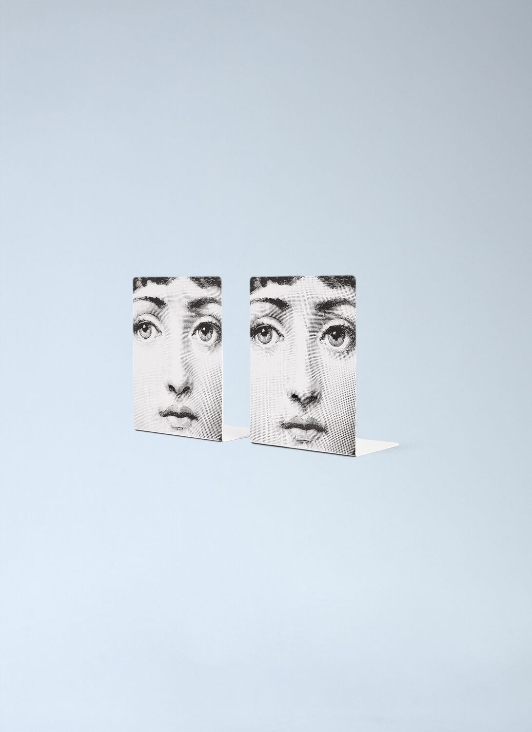 Fornasetti Viso Bookends In White