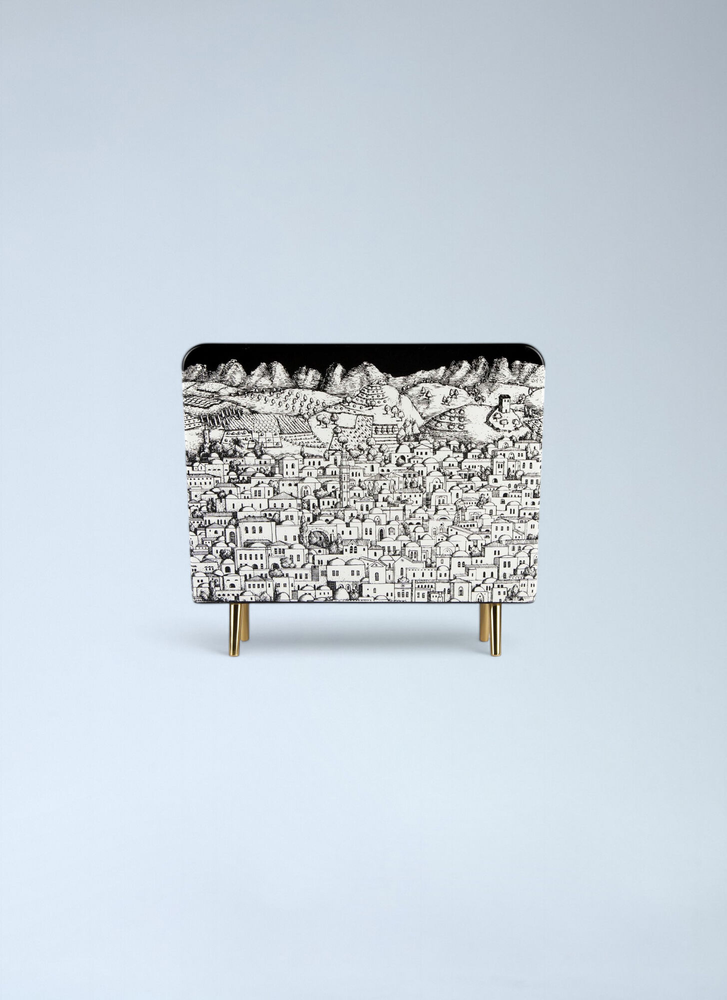 Fornasetti Unisex Multicolour Gerusalemme Magazine Rack - Organising One Size