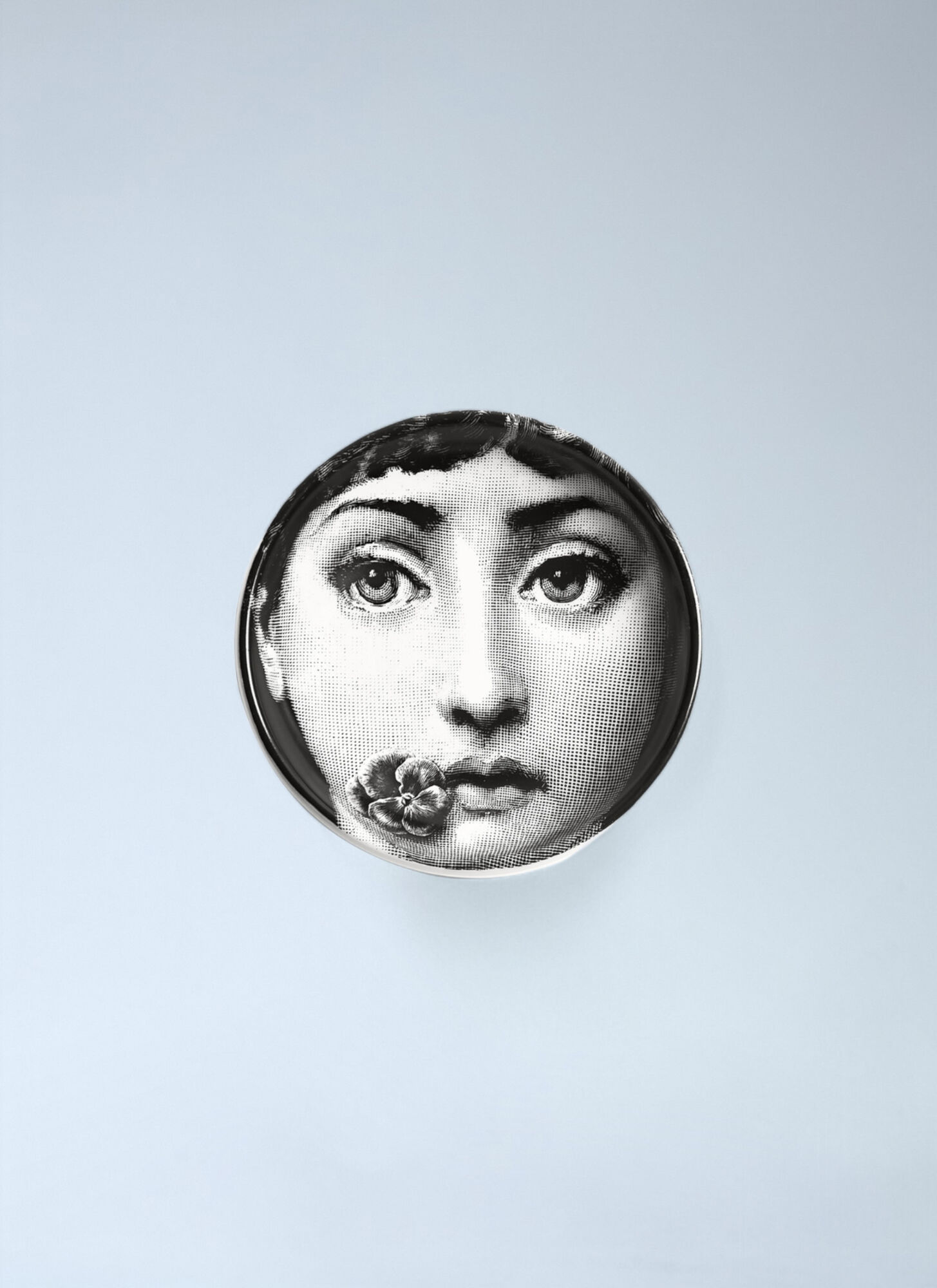 Fornasetti Unisex Black Tema E Variazioni N.397 Coaster - Kitchen One Size