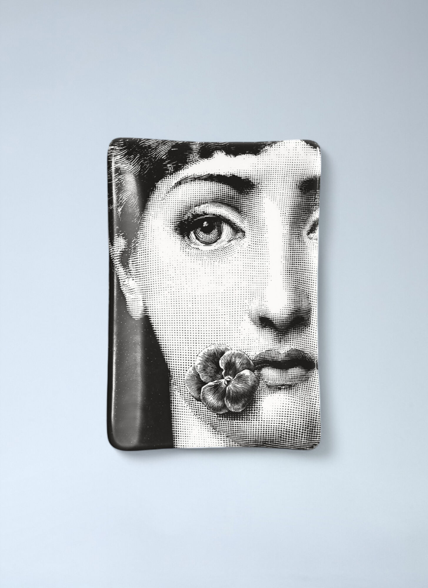 Fornasetti Unisex Black Tema E Variazioni N.137 Rectangle Ashtray - Kitchen One Size