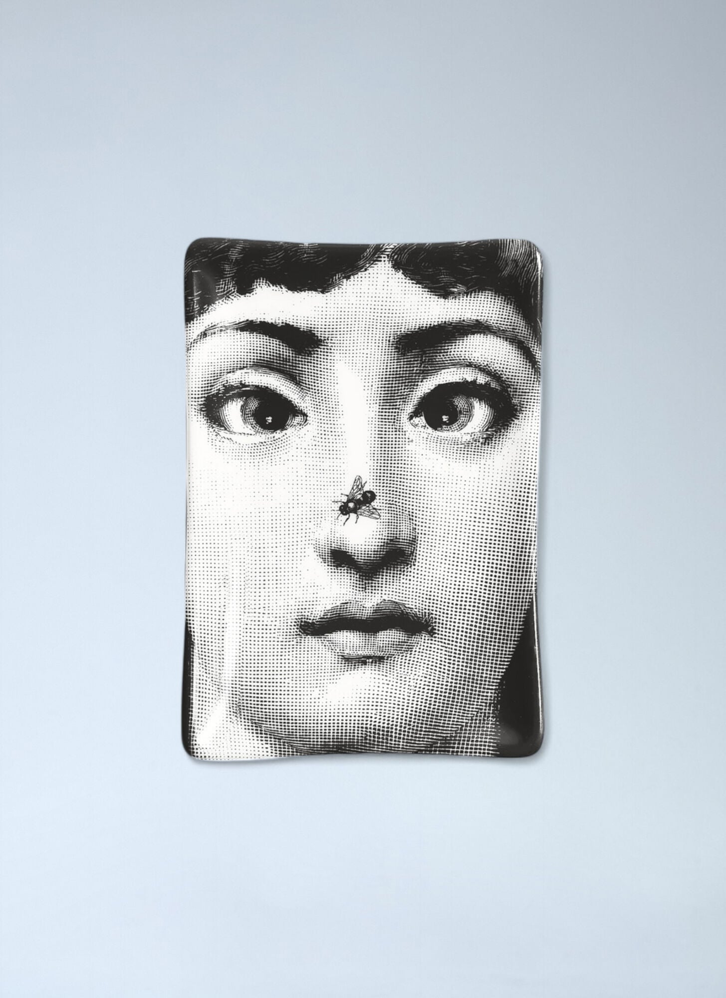 Fornasetti Unisex Black Tema E Variazioni N.363 Rectangle Ashtray - Kitchen One Size