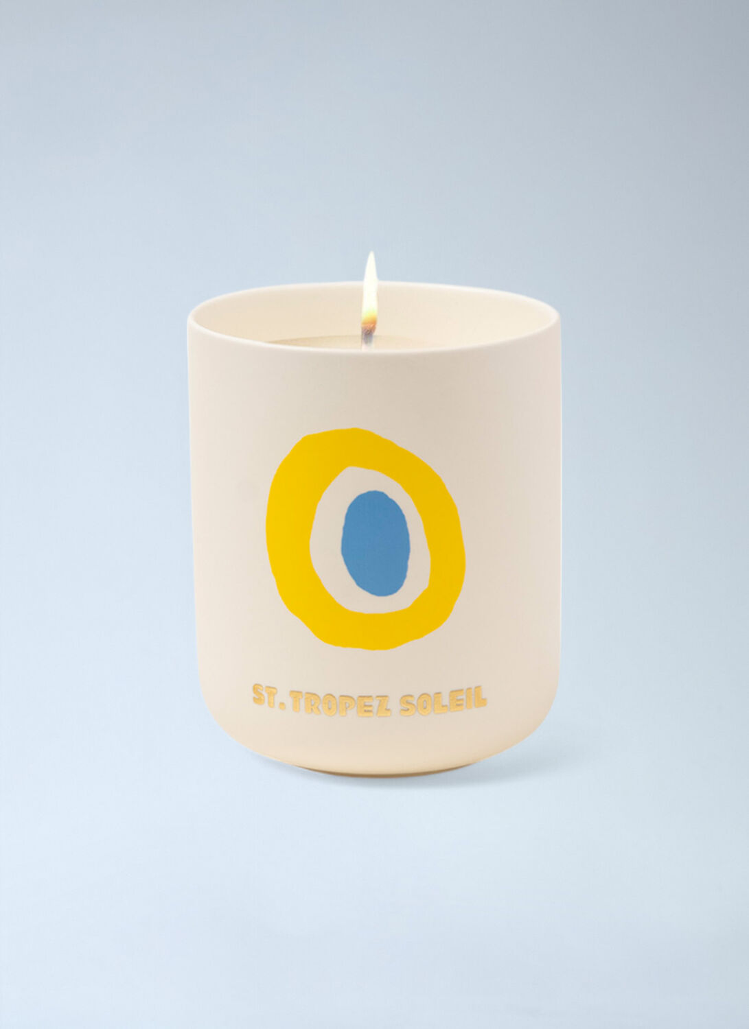 Assouline St. Tropez Ceramic Scented Candle In White